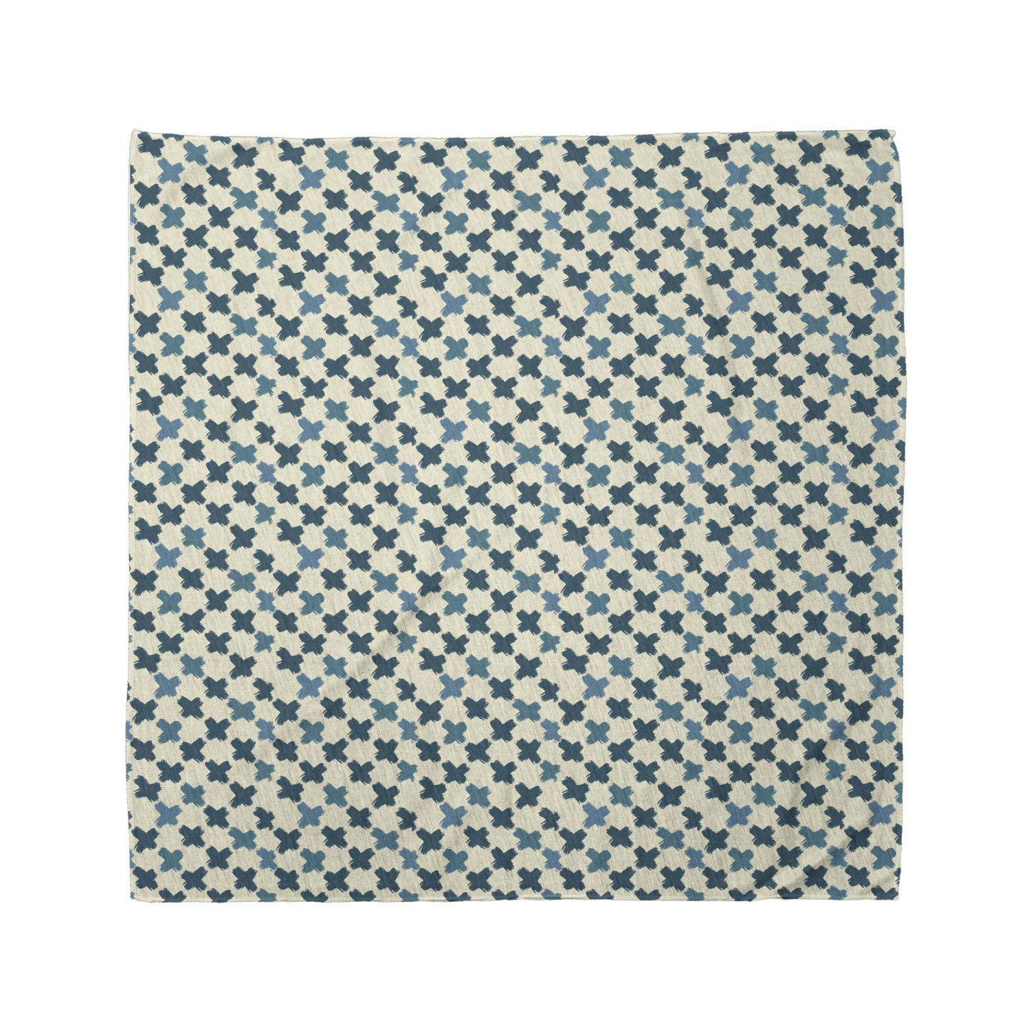 Ambesonne Geometric Bandana - Grunge Brushed X Pattern Unisex Head Scarf & Neck Tie for Men Women | Perfect for Outdoor Activities, Concerts & Fashion Accessories