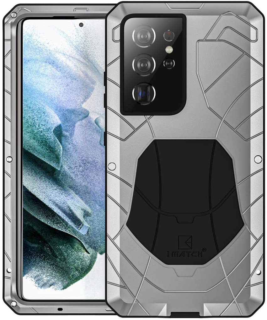 Premium Aluminum Metal Case for Samsung Galaxy S21 Ultra - Slim Protective Cover with Shock Absorption | Perfect for Outdoor Activities, Travel & Daily Use