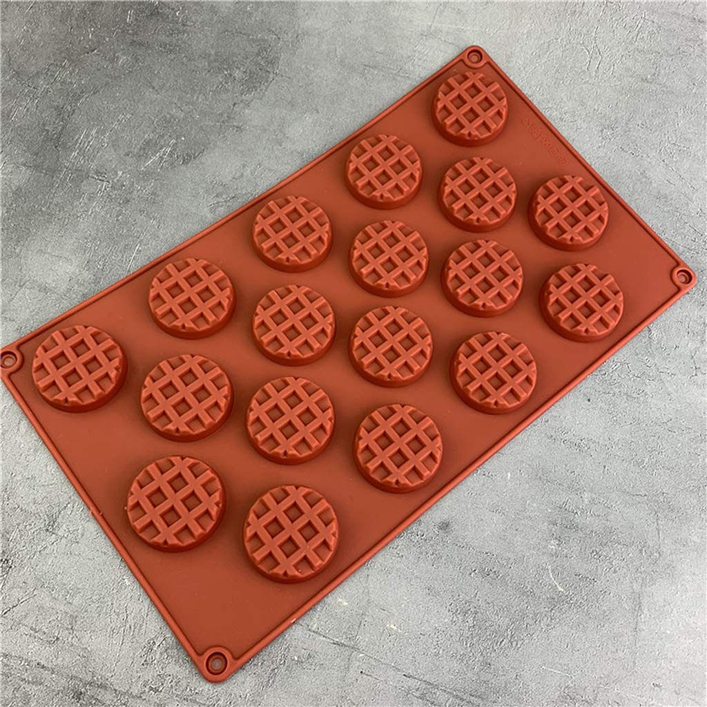 Lehaha 18-Cavity Silicone Waffle Mold - Nonstick Baking Pan for Waffles, Cakes, Cookies & Chocolate - Perfect for Home Baking, Party Treats and DIY Desserts