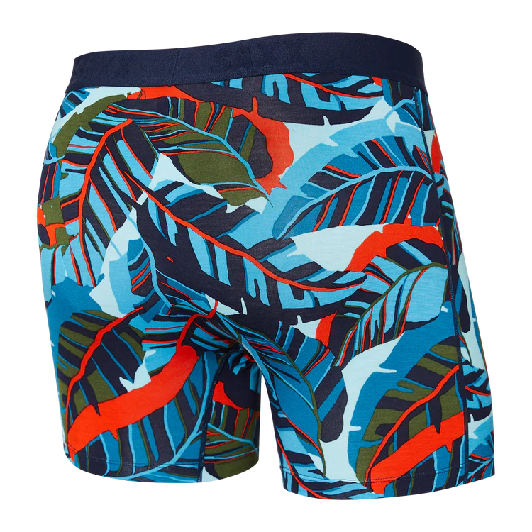 SAXX Vibe Super Soft Blue Pop Boxer Briefs for Men - Comfortable Underwear with Breathable Fabric - Perfect for Gym, Workout & Everyday Wear