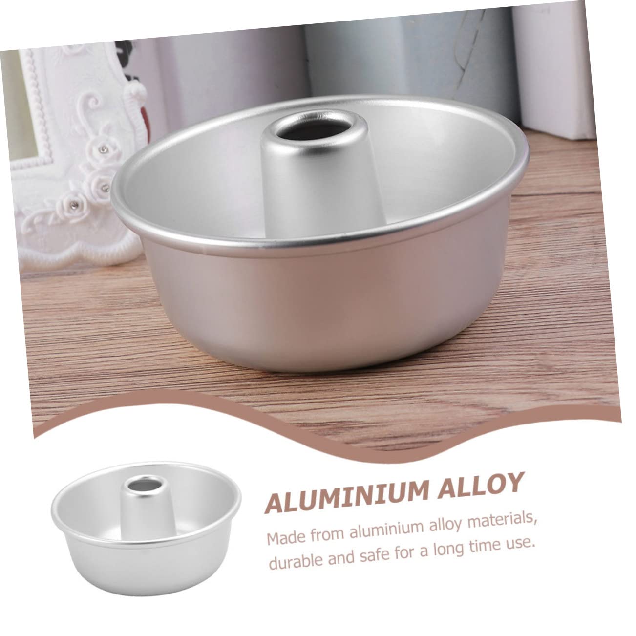 8 Inch Stainless Steel Donut Mold Pan - Reusable Baking Cups for DIY Cakes, Doughnuts & Desserts | Round Aluminum Alloy Cake Pan for Home Baking, Parties & Strawberry Treats