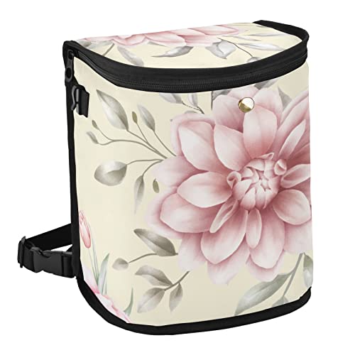 Leakproof Car Trash Can with Lid - Large Capacity Dahlia Pink Car Organizer for Storage | Perfect for Road Trips, Commuting & Keeping Your Vehicle Clean