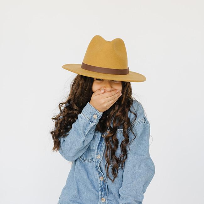 Wes Kids Fedora Hat for Boys & Girls - Stylish Cotton Sun Hat for Outdoor, Beach, and Party Wear - Perfect for Summer, Halloween, and Costume Dress Up