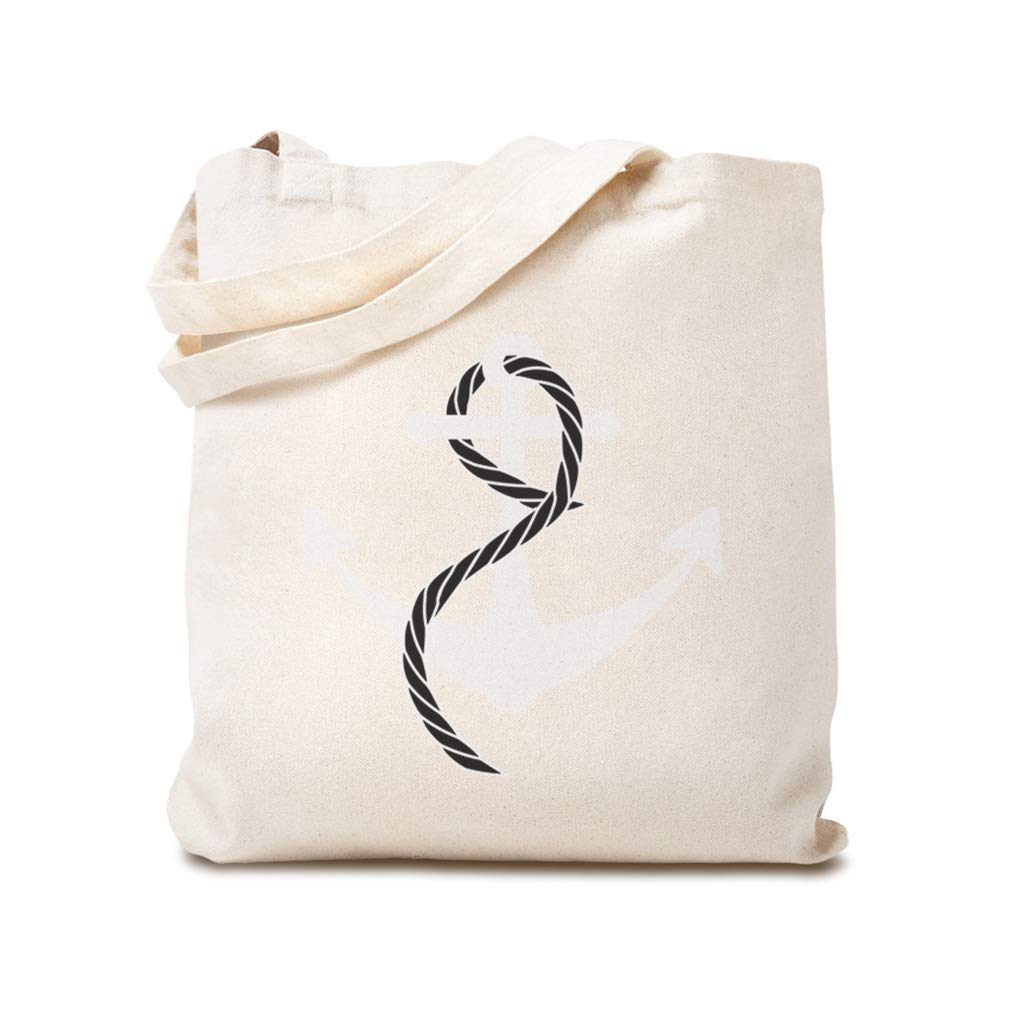 Custom Canvas Tote Bag - Reusable Eco-Friendly Shopping Bag with Anchor & Sailing Captain Design - Nautical Beach Bags for Kids & Adults - Perfect for Groceries, Beach Trips & Nautical Themed Gifts