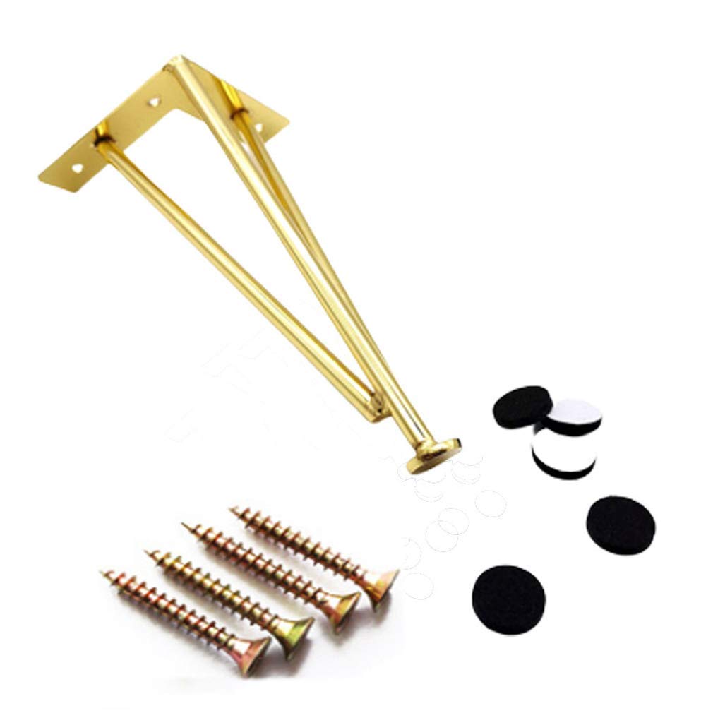 4 Pack Gold Hairpin Legs 11.8