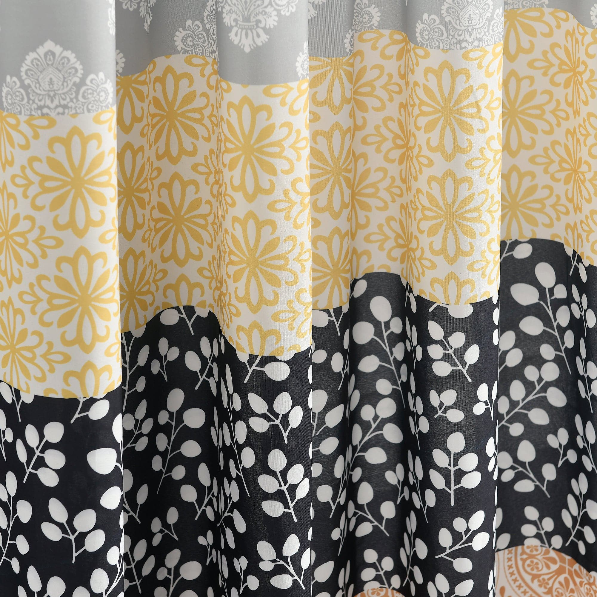 Bohemian Stripe Window Curtain Panel Set - Light Filtering Room Darkening Drapes for Living Room, Bedroom & Nursery - 84 Inch Length, 2 Panels, Soft Cotton Blend Fabric