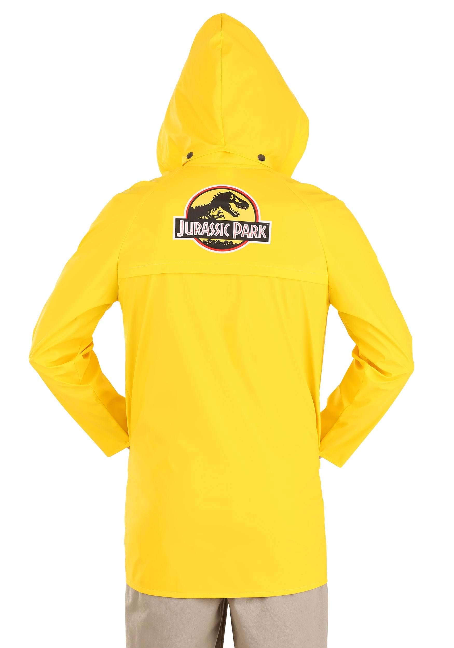 Jurassic Park Dennis Nedry Yellow Raincoat Costume for Adults - Halloween Cosplay, Movie Party Outfit, Themed Events & Collectible Memorabilia