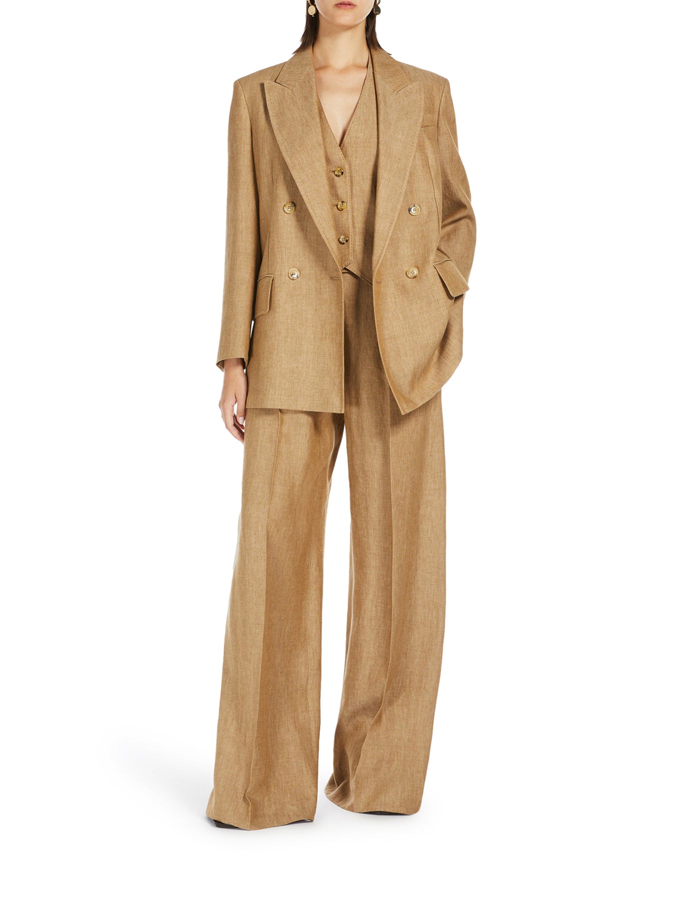 Olimpia Linen Jacket for Women - Lightweight Summer Blazer, Breathable & Comfortable - Perfect for Office, Travel & Casual Outfits