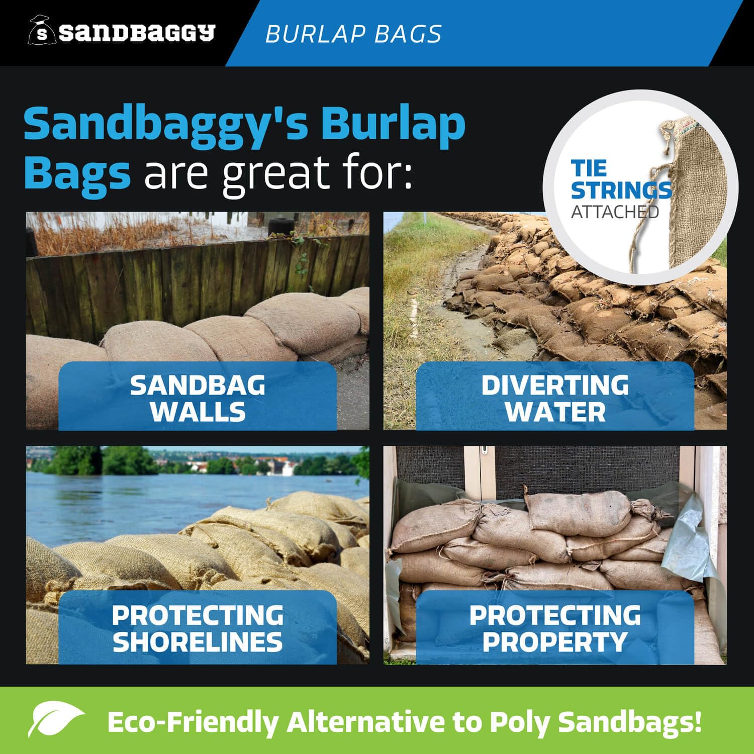 Sandbaggy Burlap Sand Bags - 14