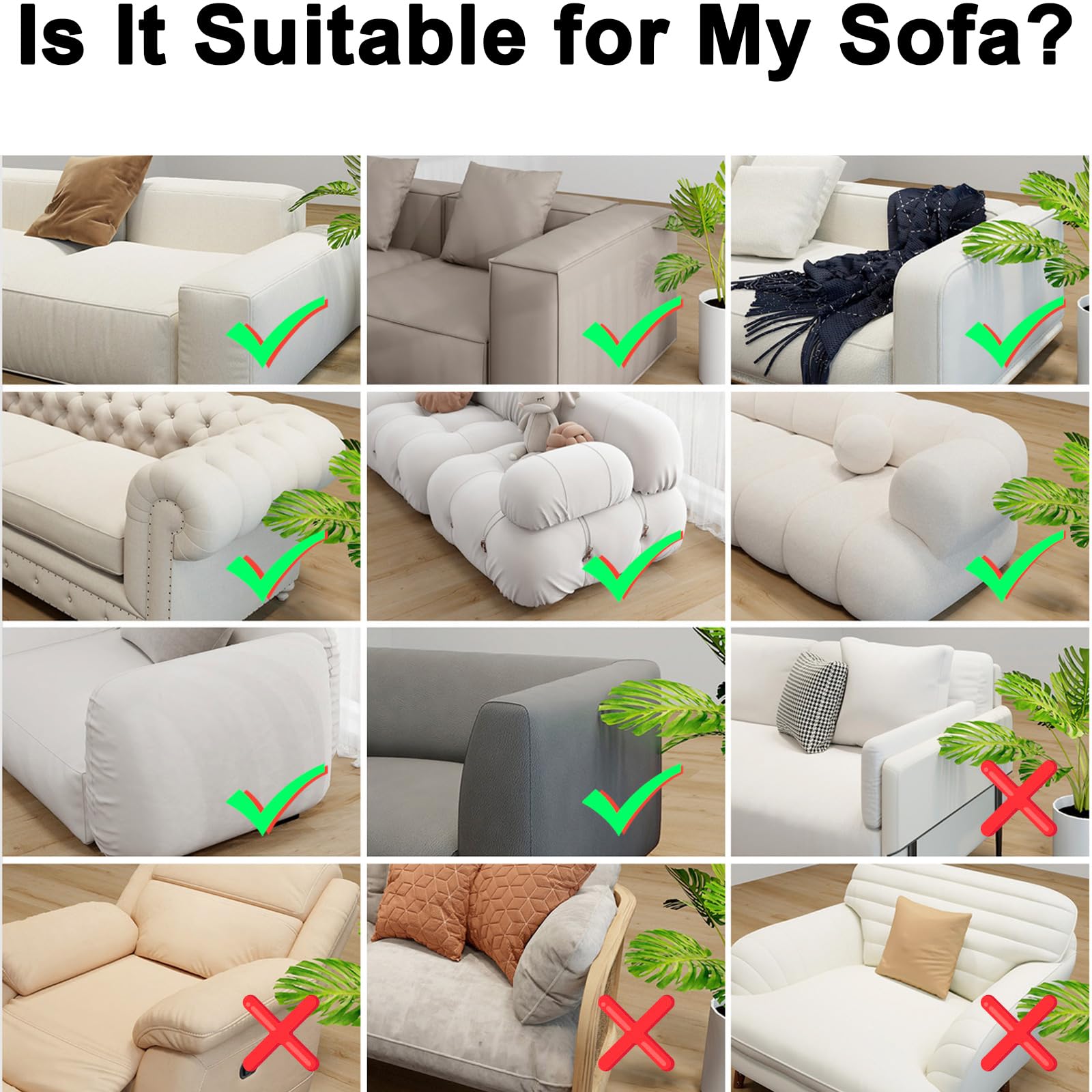 Bamboo Sofa Arm Tray - Foldable Couch Table for Drinks & Snacks - Home Use