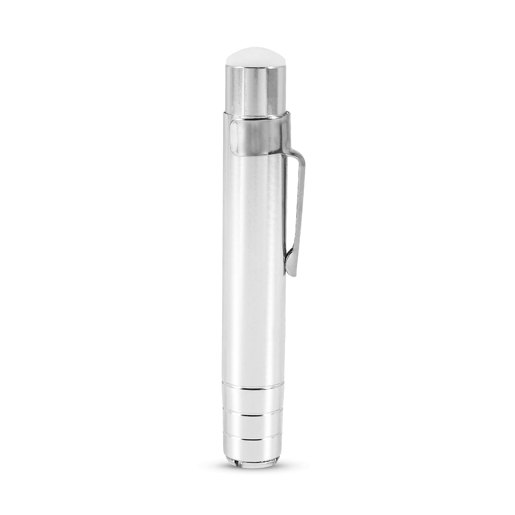 DOSIA 1Pcs Silver Metal Chalk Holder - Ergonomic Chalk Clutch for Teachers, Blackboard Writing, Classroom & Art Projects - Durable & Comfortable Grip for School, Office & Home Use