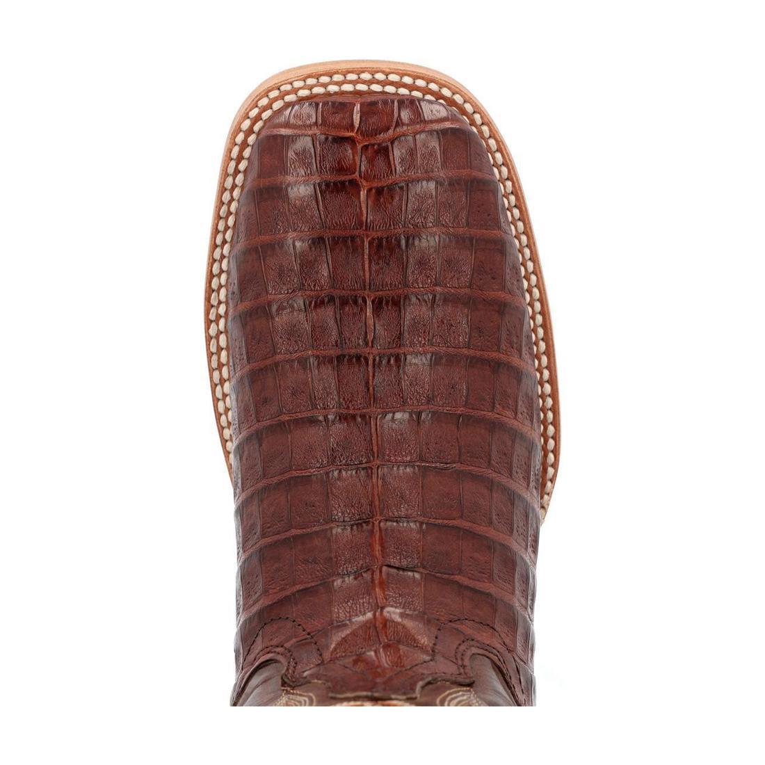 PRCA Collection Genuine Caiman Belly Western Cowboy Boots for Men - Durable & Stylish Rodeo, Country Dance & Outdoor Riding Boots