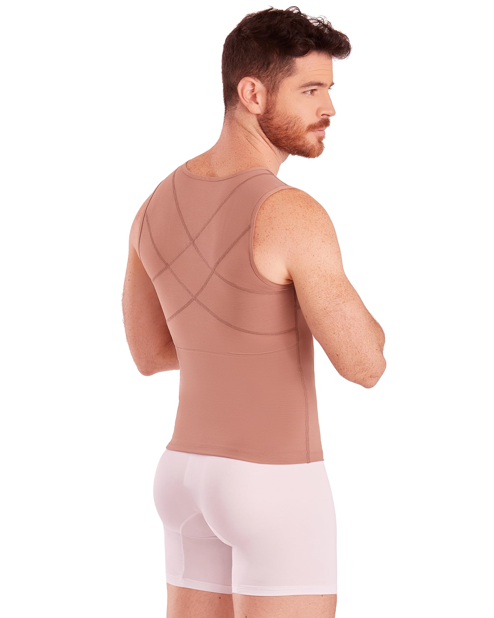 SHAPE CONCEPT 062 063 Colombian Shapewear for Men - High Compression Girdle & Body Shaper Garment - Slimming Waist Trainer for Workout, Post-Surgery & Everyday Wear