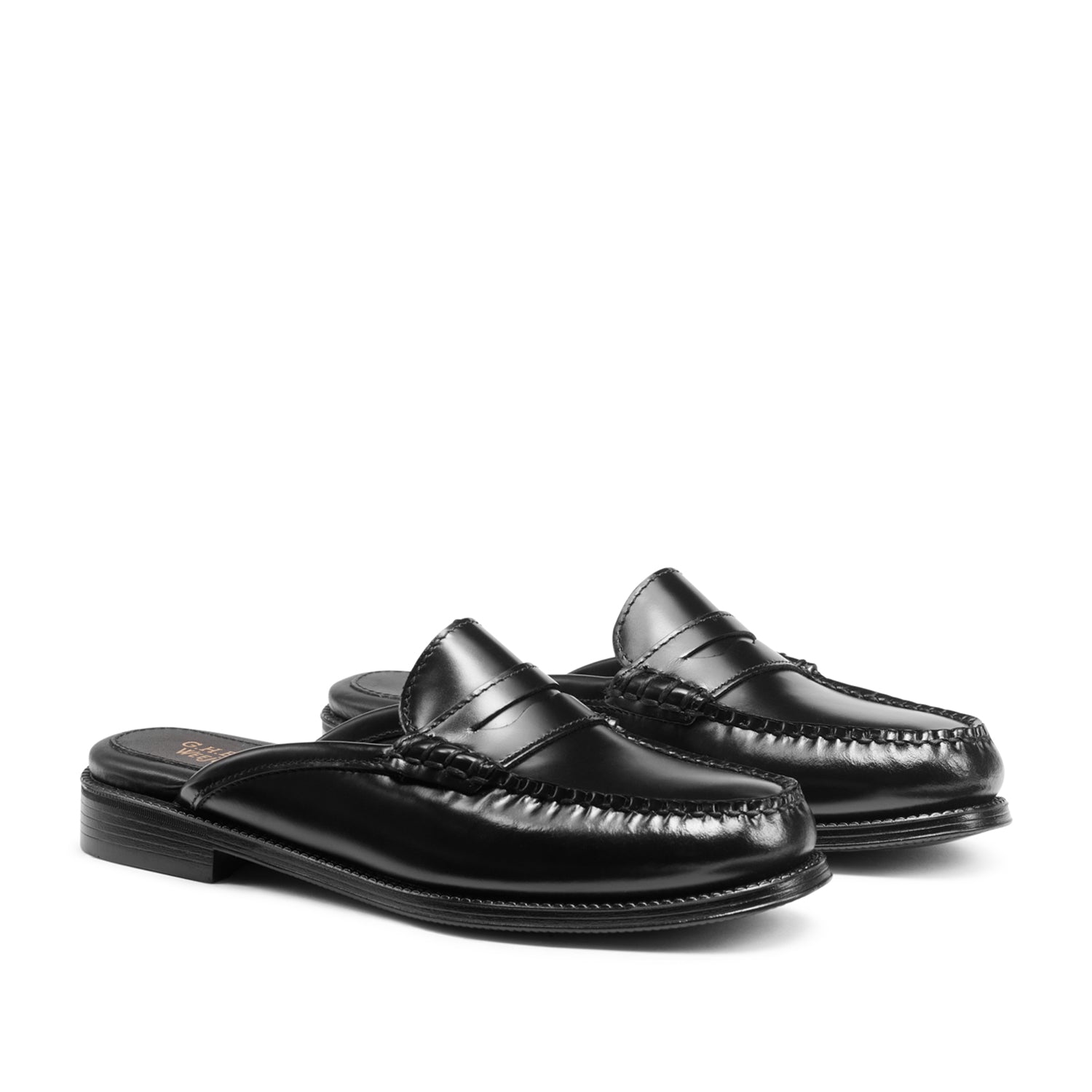 G.H. Bass Women's Wynn Mule Easy Weejun Slip-On Loafers - Black Comfortable Casual Shoes for Women | Perfect for Work, Office & Everyday Wear