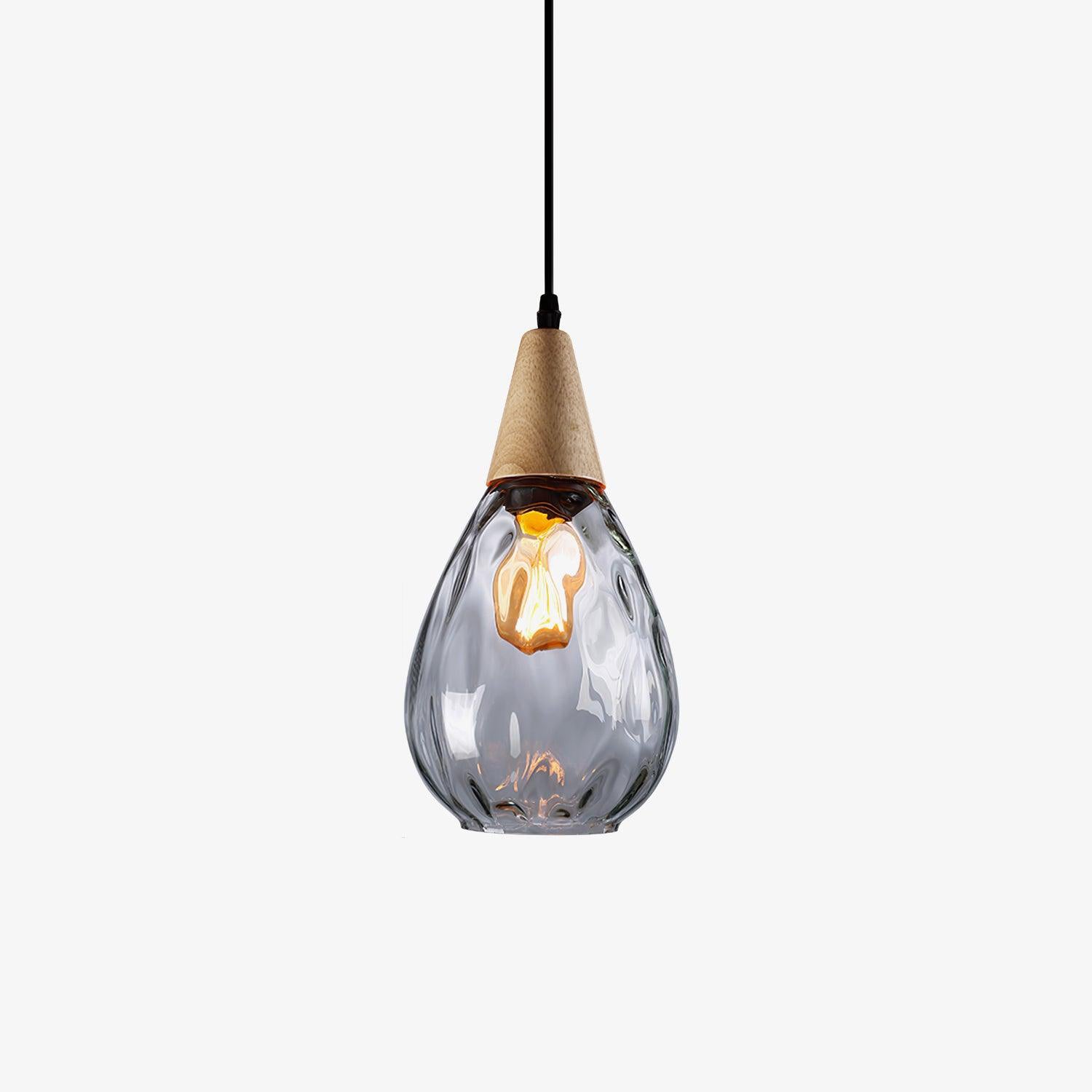 Modern Besnier Glass Pendant Light - Elegant Hanging Chandelier for Kitchen Island, Dining Room & Living Room Lighting