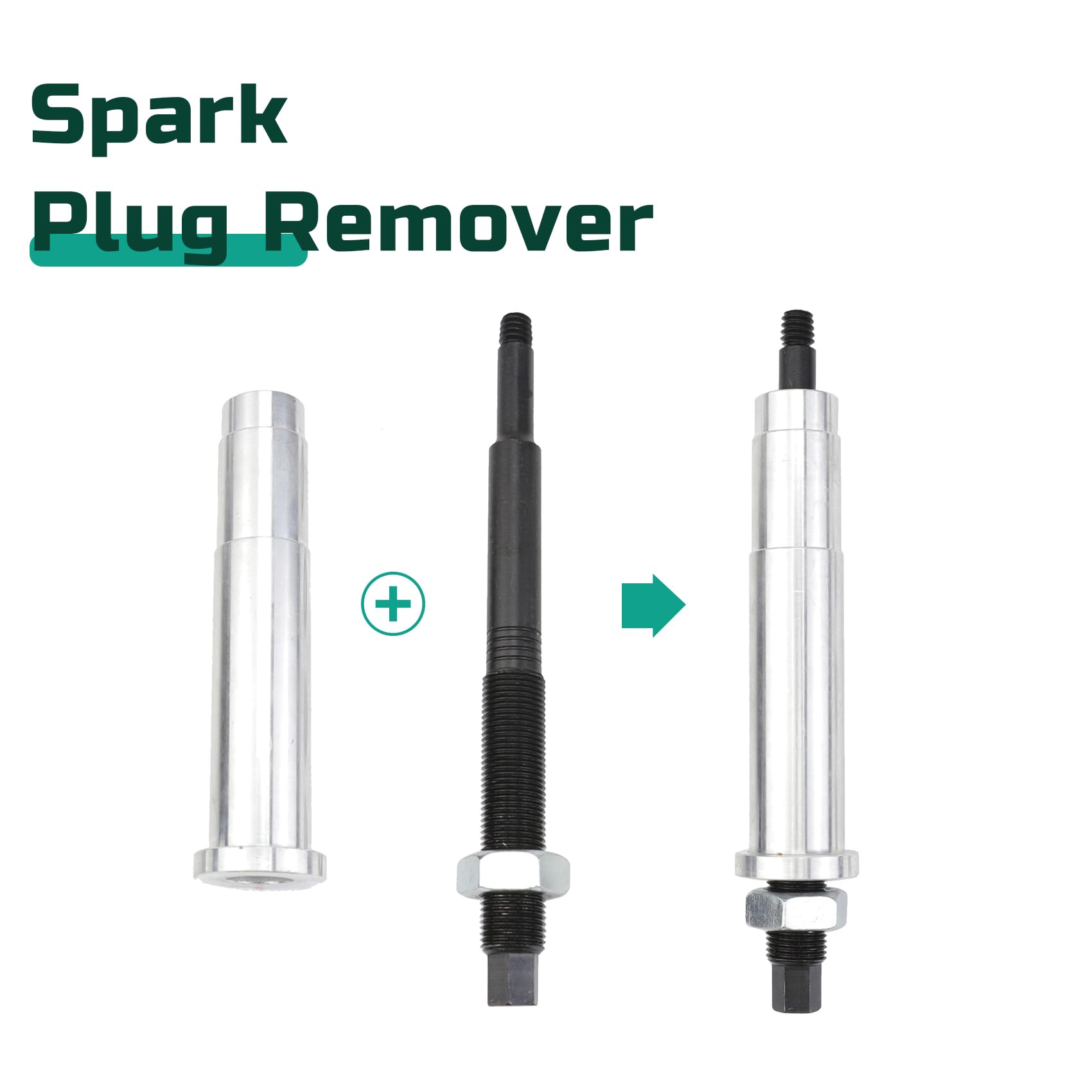65600 Broken Spark Plug Remover Tool Kit - Compatible with Ford Triton 3 Valve 5.4L Engines - Professional Automotive Repair Tool for Easy Spark Plug Extraction - Ideal for Mechanics and DIY Car Maintenance
