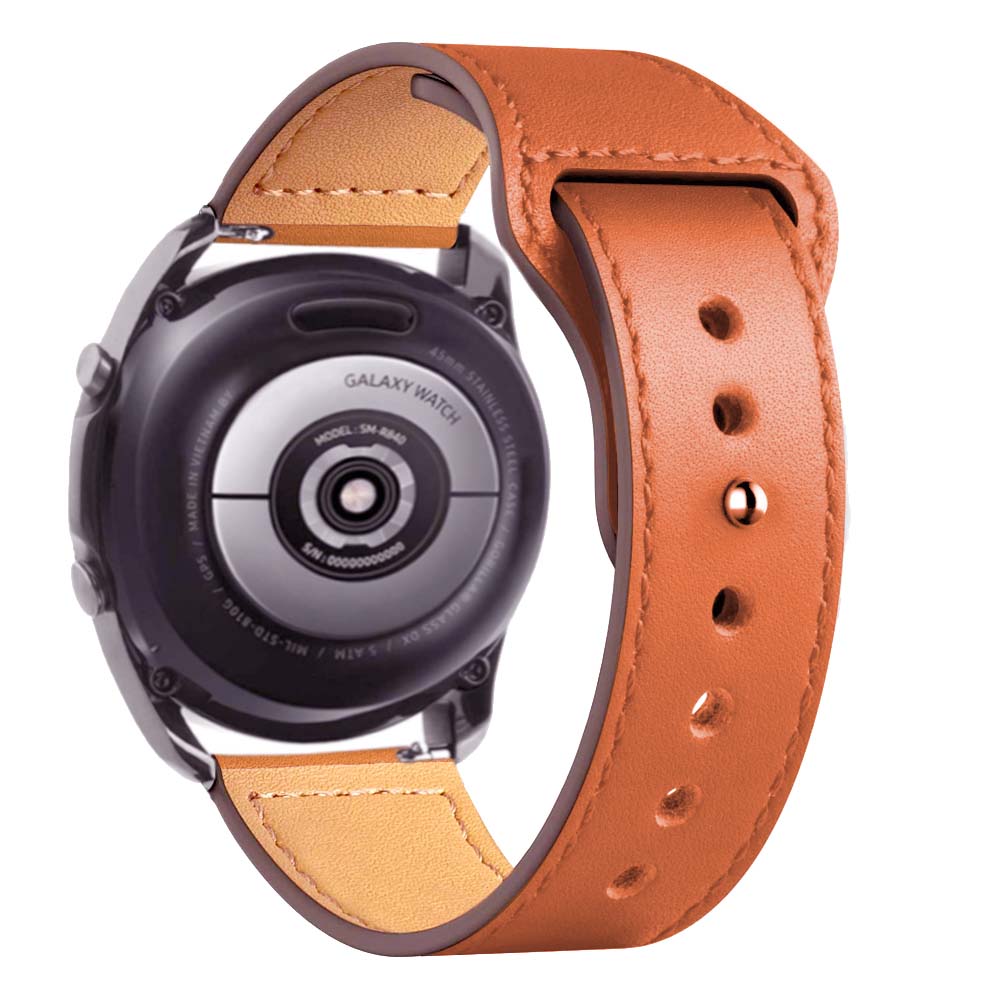 Premium Genuine Leather Bands for Amazfit Smartwatch - Replacement Strap for Amazfit GTS/GTR Series - Comfortable & Durable for Workout, Office & Daily Wear