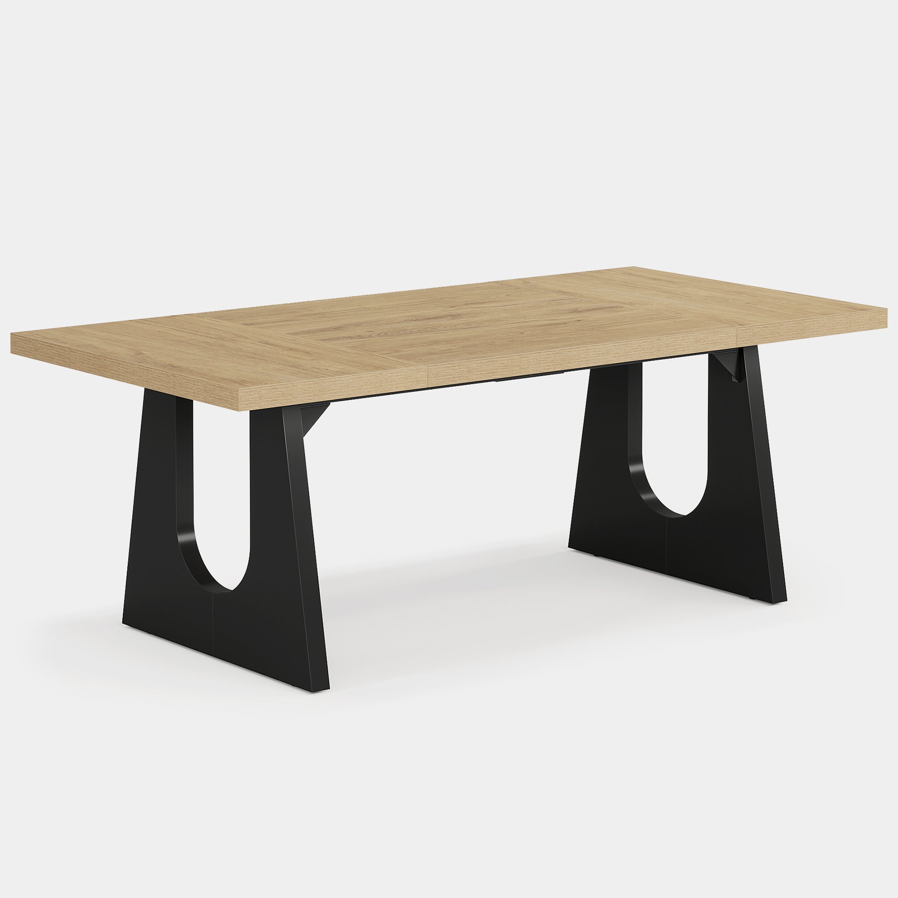 Solid Wood Dining Table 70 Inch Rectangular Kitchen Table for 6-8 People - Perfect for Family Gatherings & Dinner Parties