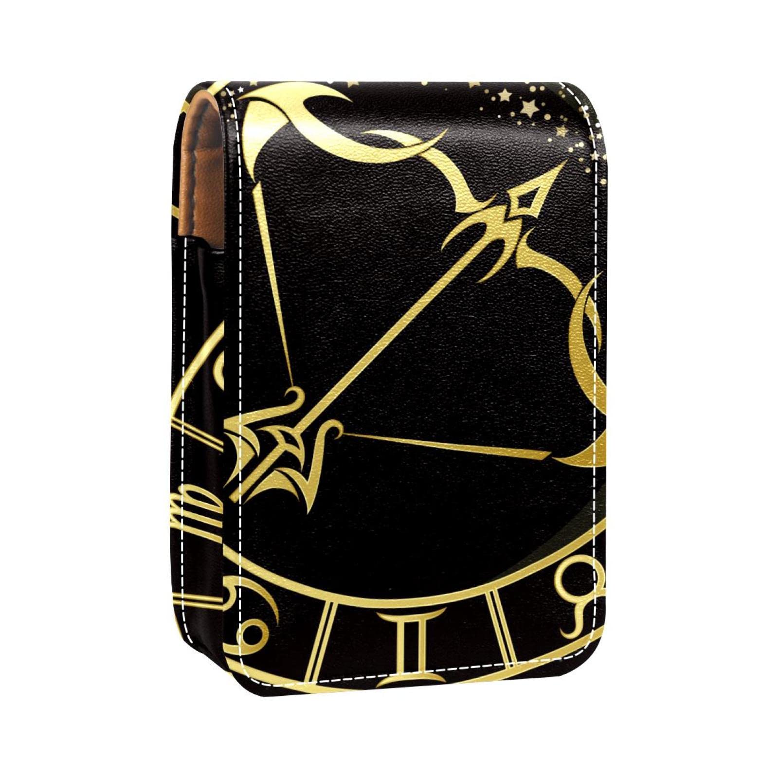 Personalized Lipstick Case - Portable Makeup Bag & Cosmetic Pouch Organizer - Zodiac Sagittarius Constellation Design - Perfect for Travel, Daily Use & Gift Giving