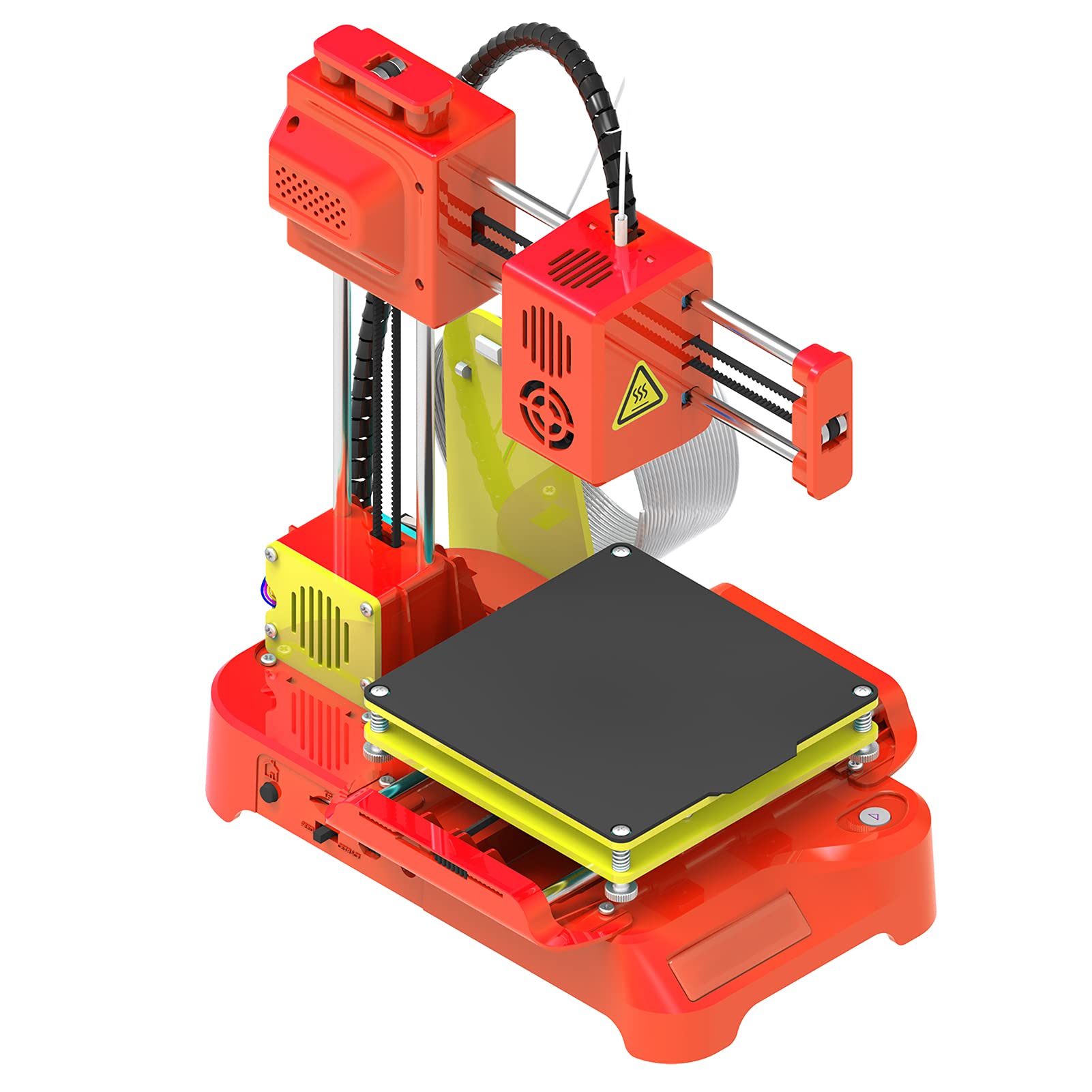 Nichhany Desktop Mini 3D Printer 100x100x100mm Printing Size - Perfect for Kids, Students & STEM Education (US Plug) | Ideal for Classroom Projects, Home Learning & Creative Prototyping