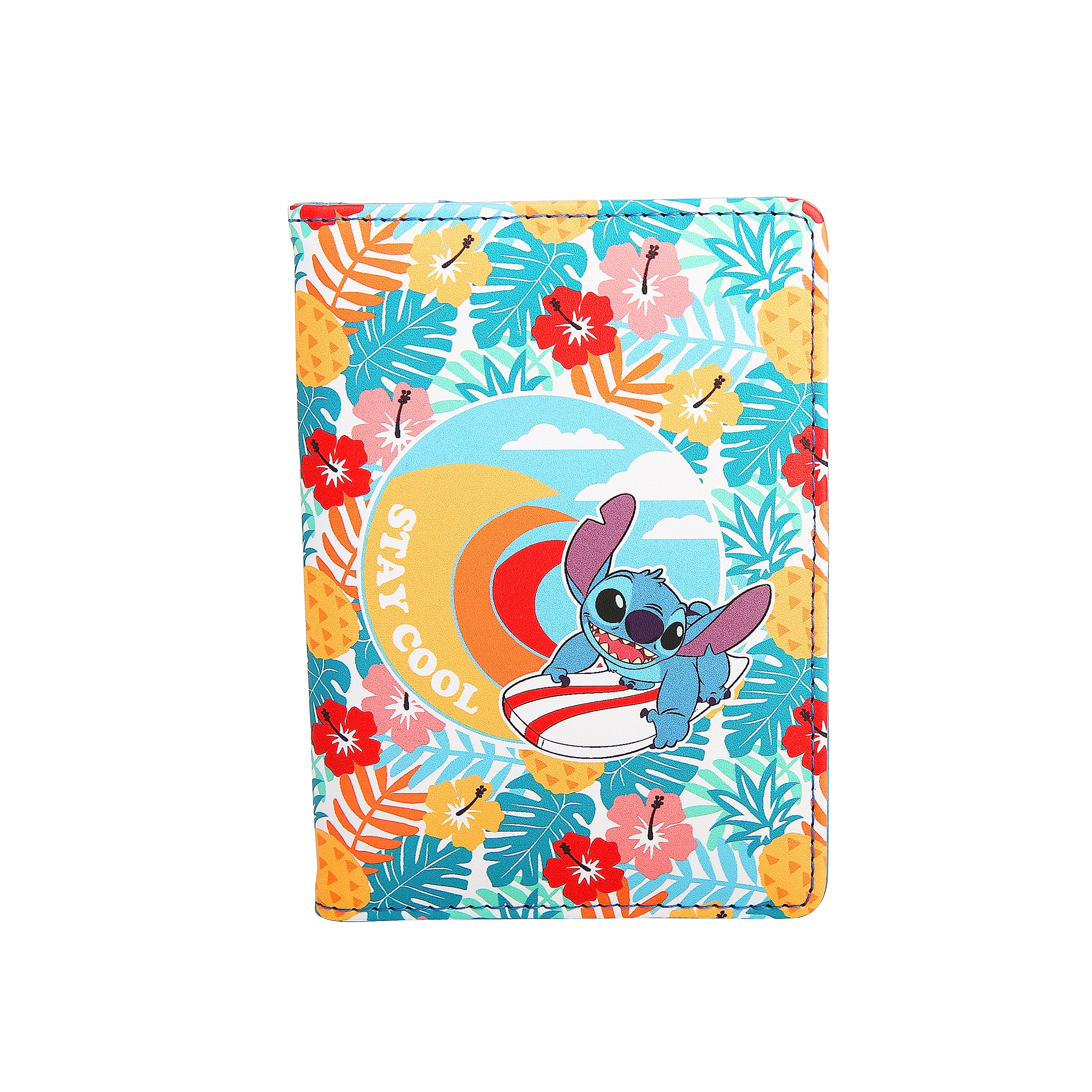 Official Disney Lilo & Stitch Passport Holder for Women - Licensed Travel Accessory with Cute Character Design - Perfect for International Trips, Vacations & Airplane Travel Essentials