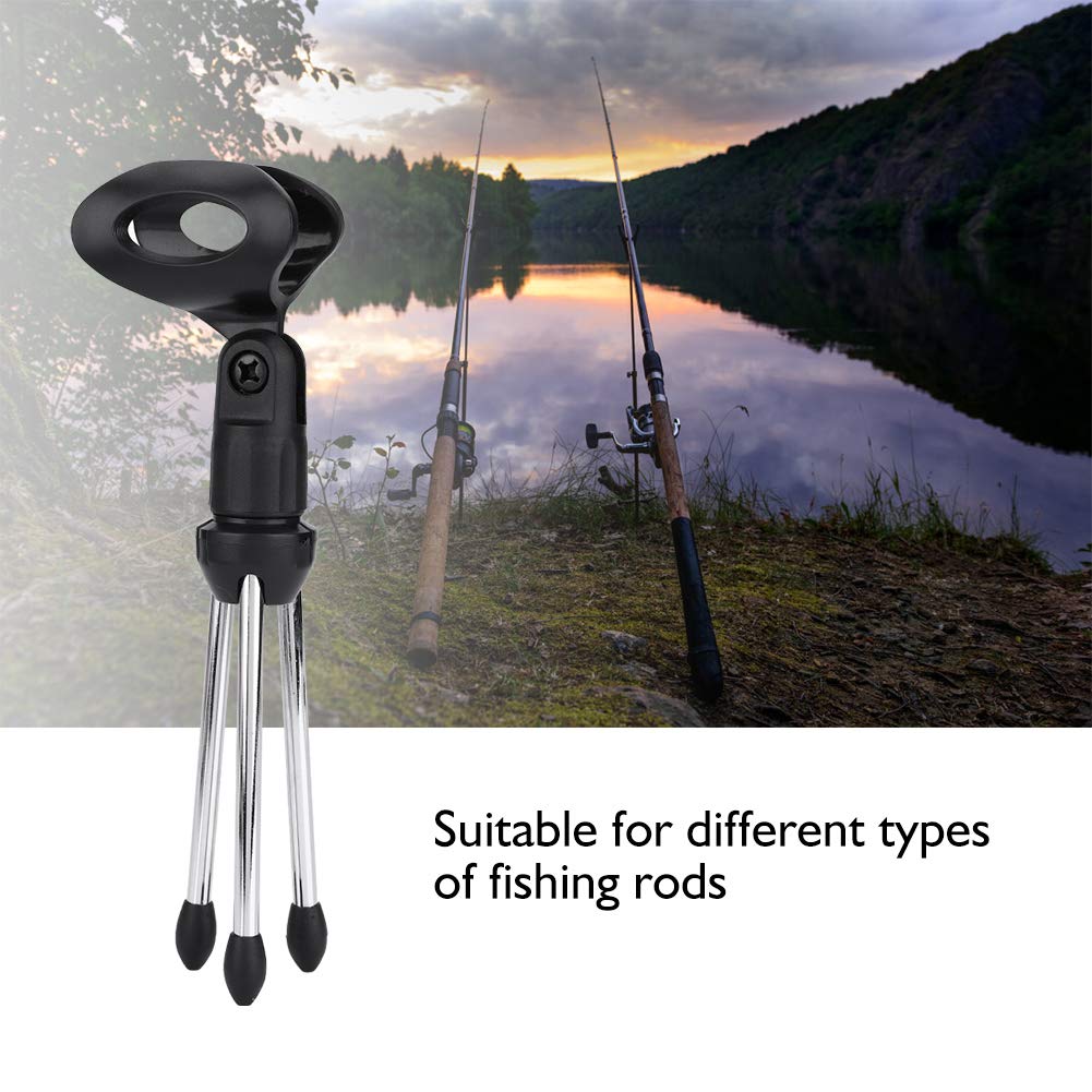 Adjustable Fishing Rod Tripod Stand - Heavy Duty Ice & Sea Fishing Rod Holder for Sturdy Support - Perfect for Shore, Boat, and Ice Fishing Adventures