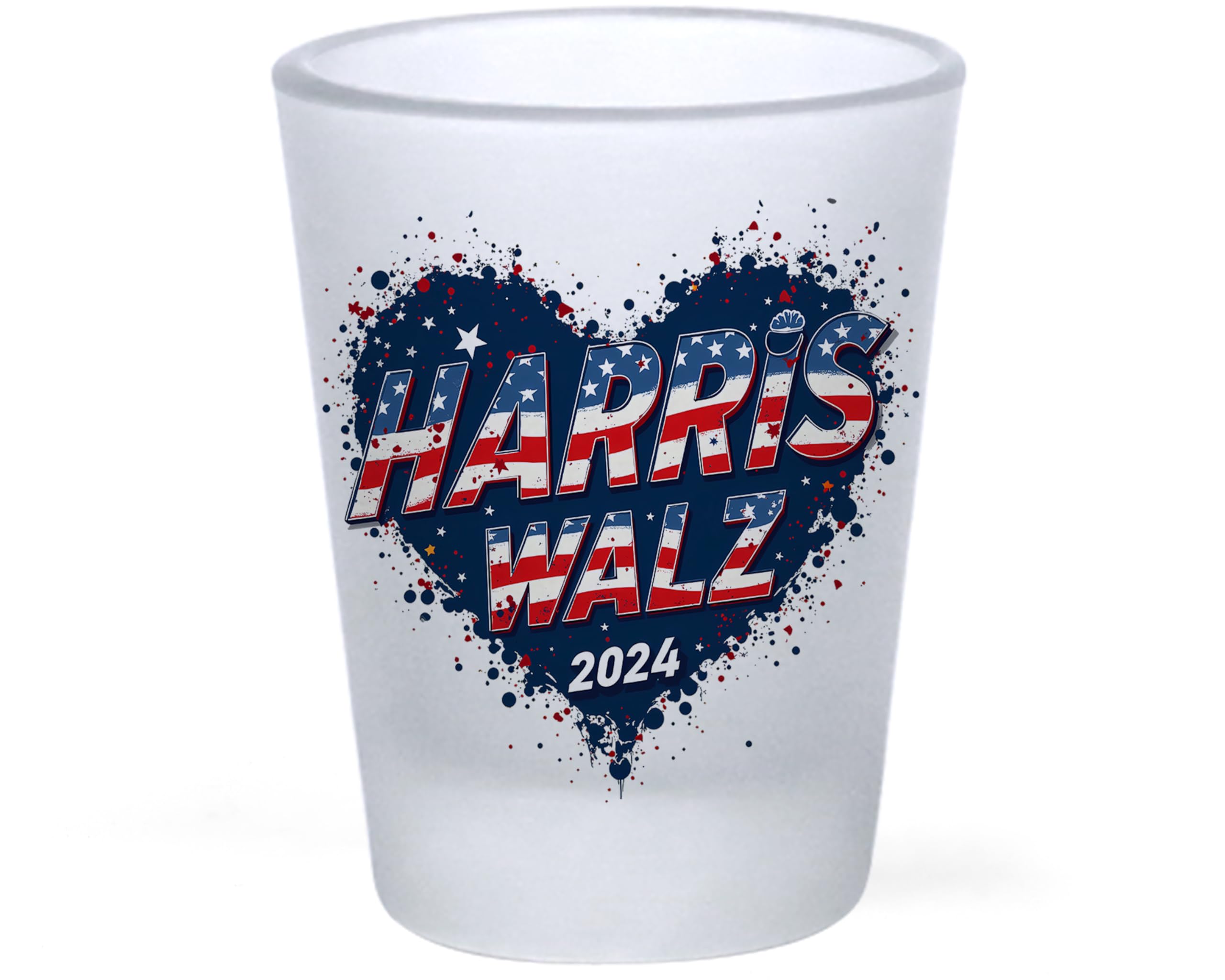 Kamala Harris Shot Glasses - 2024 Election & Democrat Party Gifts - Funny Political Drinking Glasses for US Elections, Parties & Celebrations