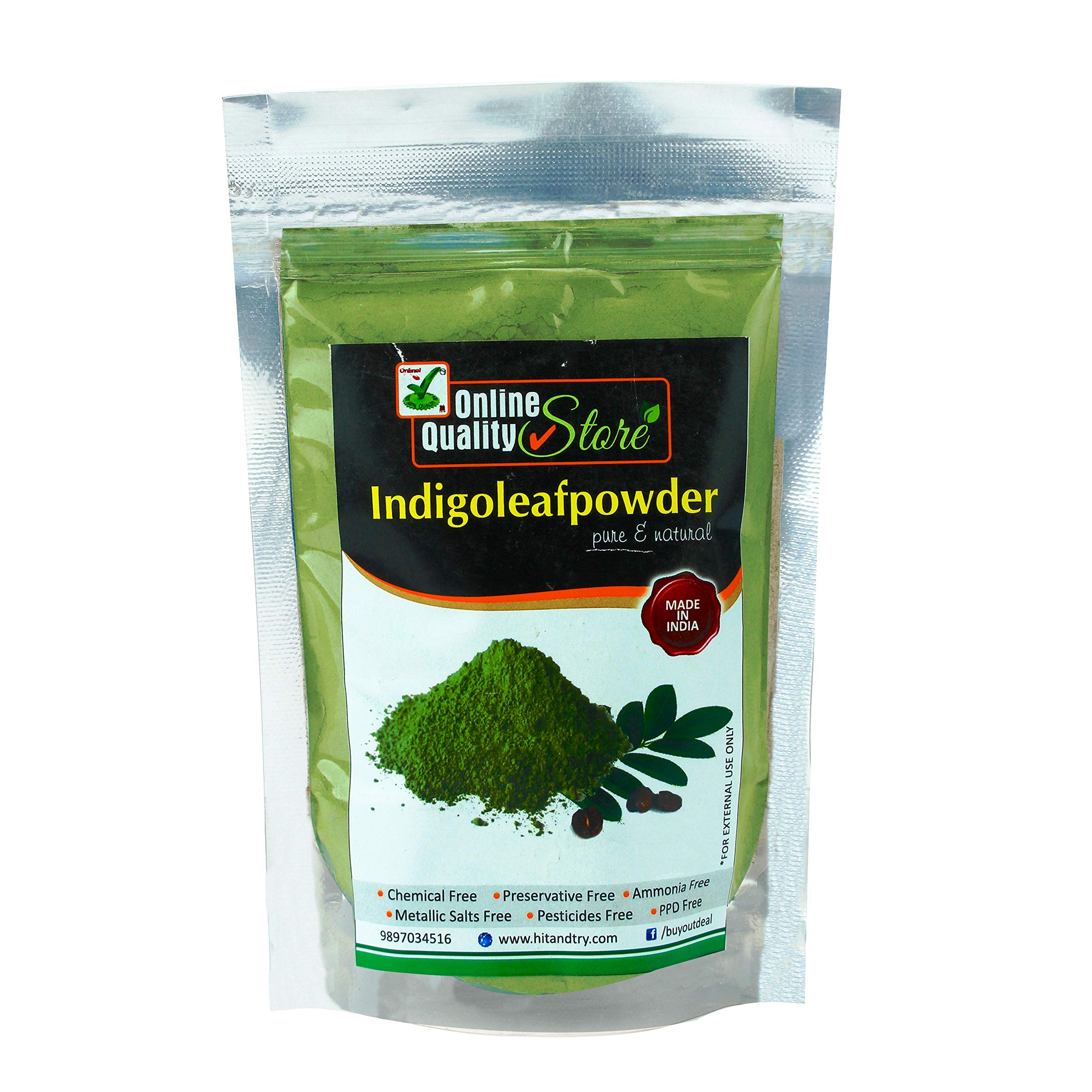 Pure & Natural Indigo Powder for Hair & Beard Dye - 900g Family Pack - Lab Tested Black Henna | Safe DIY Hair Coloring for Men & Women at Home