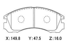Mitsubishi Lancer Evo 1 9 Front Brake Pads - Winmax W5 WMP246 Performance Brake Pads for Racing & Street Driving