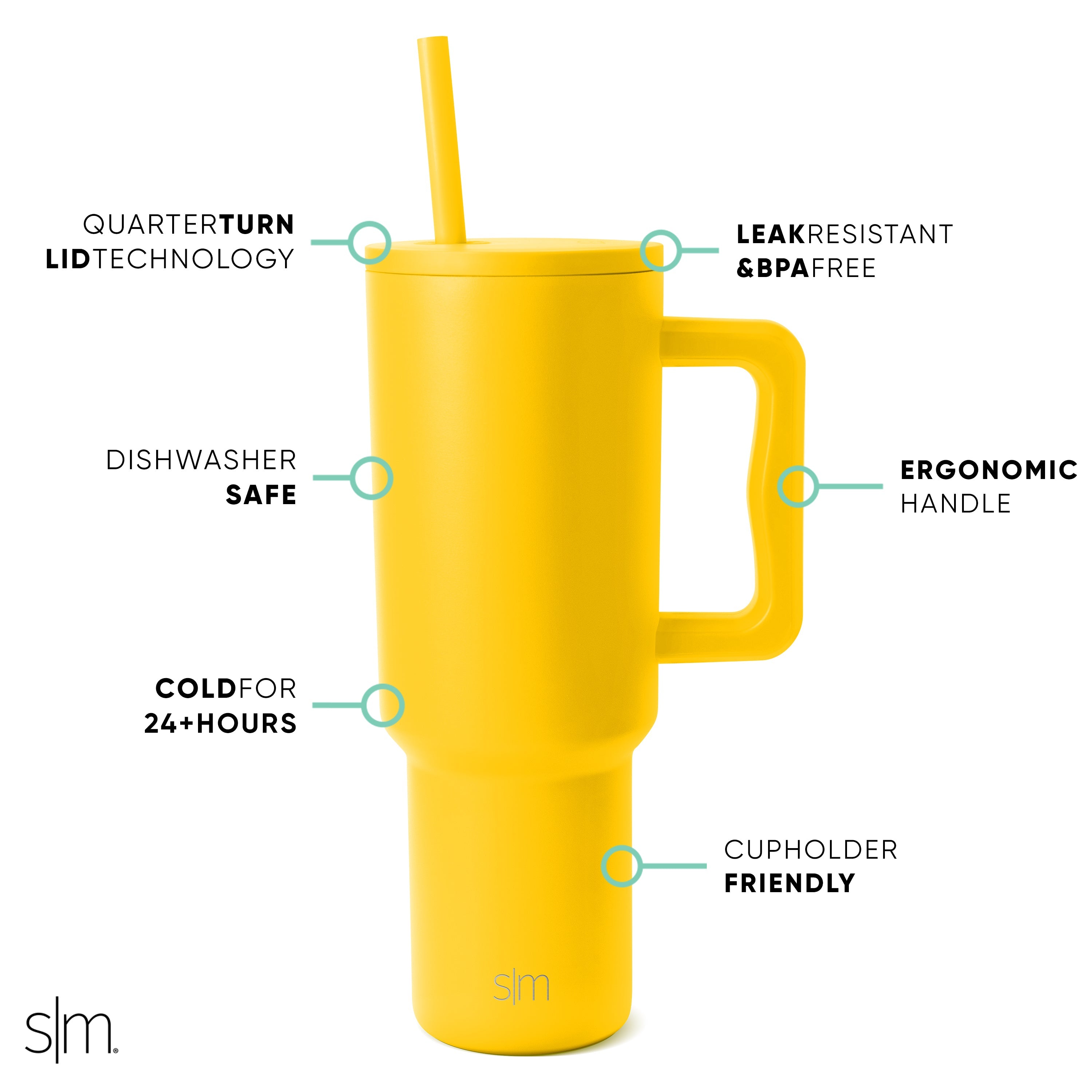 Premium Trek Tumbler 50oz - Insulated Stainless Steel Water Bottle with Leak-Proof Lid for Hiking, Camping & Outdoor Adventures