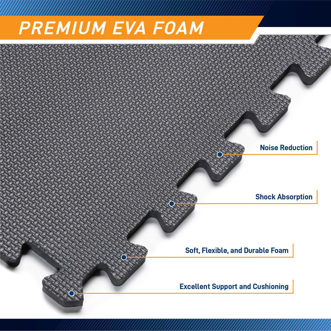 Premium Marcy Classic MAT 39 - Non-Slip Exercise Flooring for Home Gym, Yoga & Workout - Durable Fitness Mat for Cardio, Weight Training & Stretching