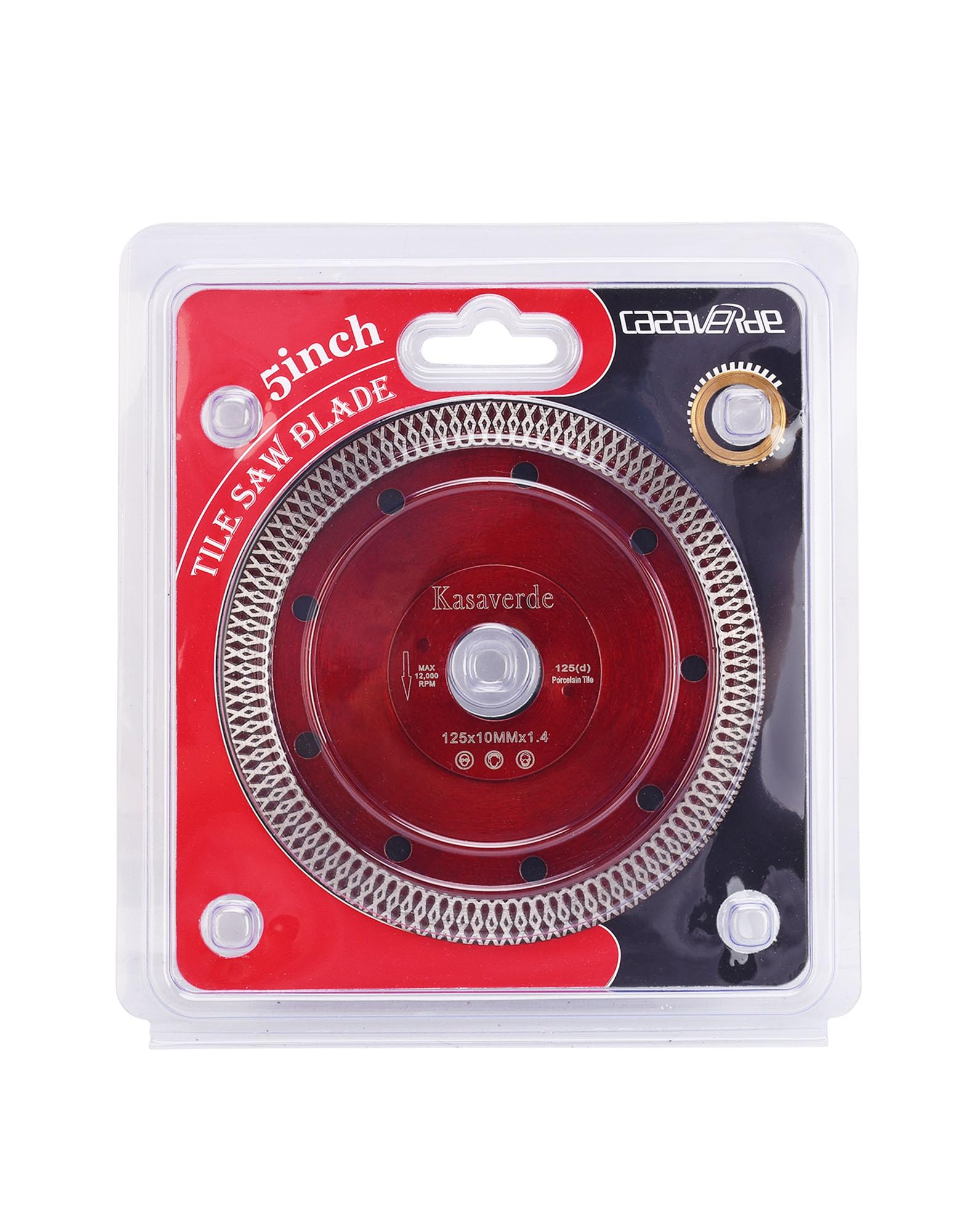 5 Inch Diamond Cutting Blade - Ultra Thin Porcelain Blade for Tile, Granite, Marble - 5