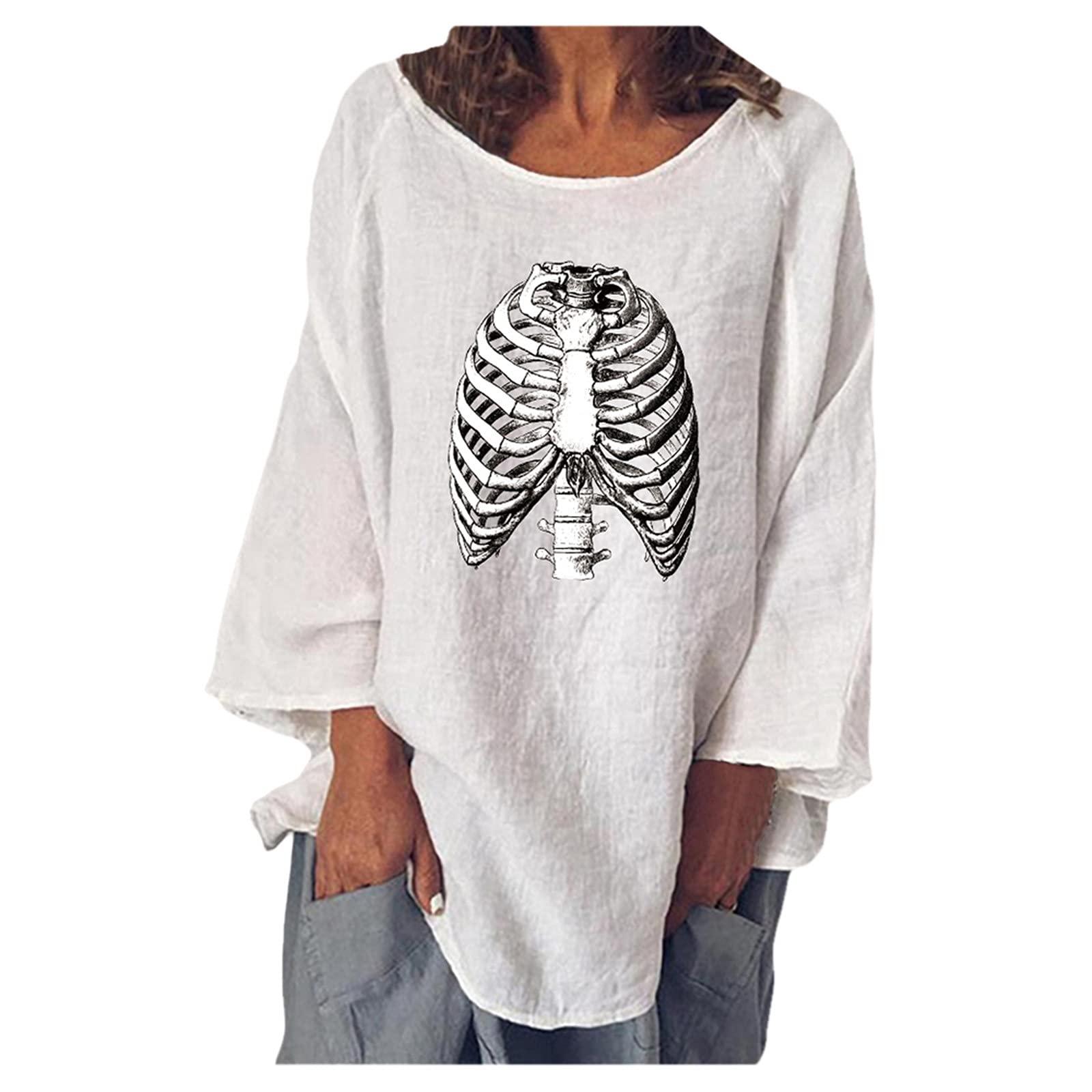 Women's Long Sleeve Crewneck Sweatshirts - Loose Casual Tunic Tops for Leggings | Comfortable Fall & Winter Layering Essential | Perfect for Yoga, Running Errands & Lounge Wear