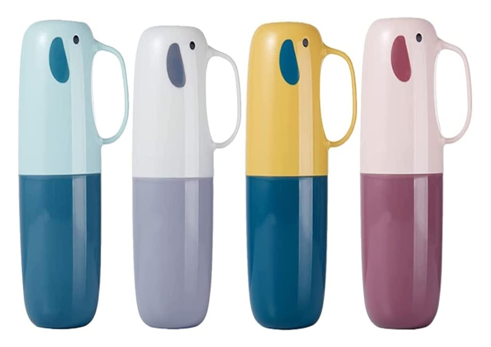 **HXR Kids Electric Toothbrush Set - 4 Pack with Travel Case, Toothbrush Holders, Toothpaste Box & Washing Cup (Assorted Colors) - Perfect for Travel, School & Home Oral Care**