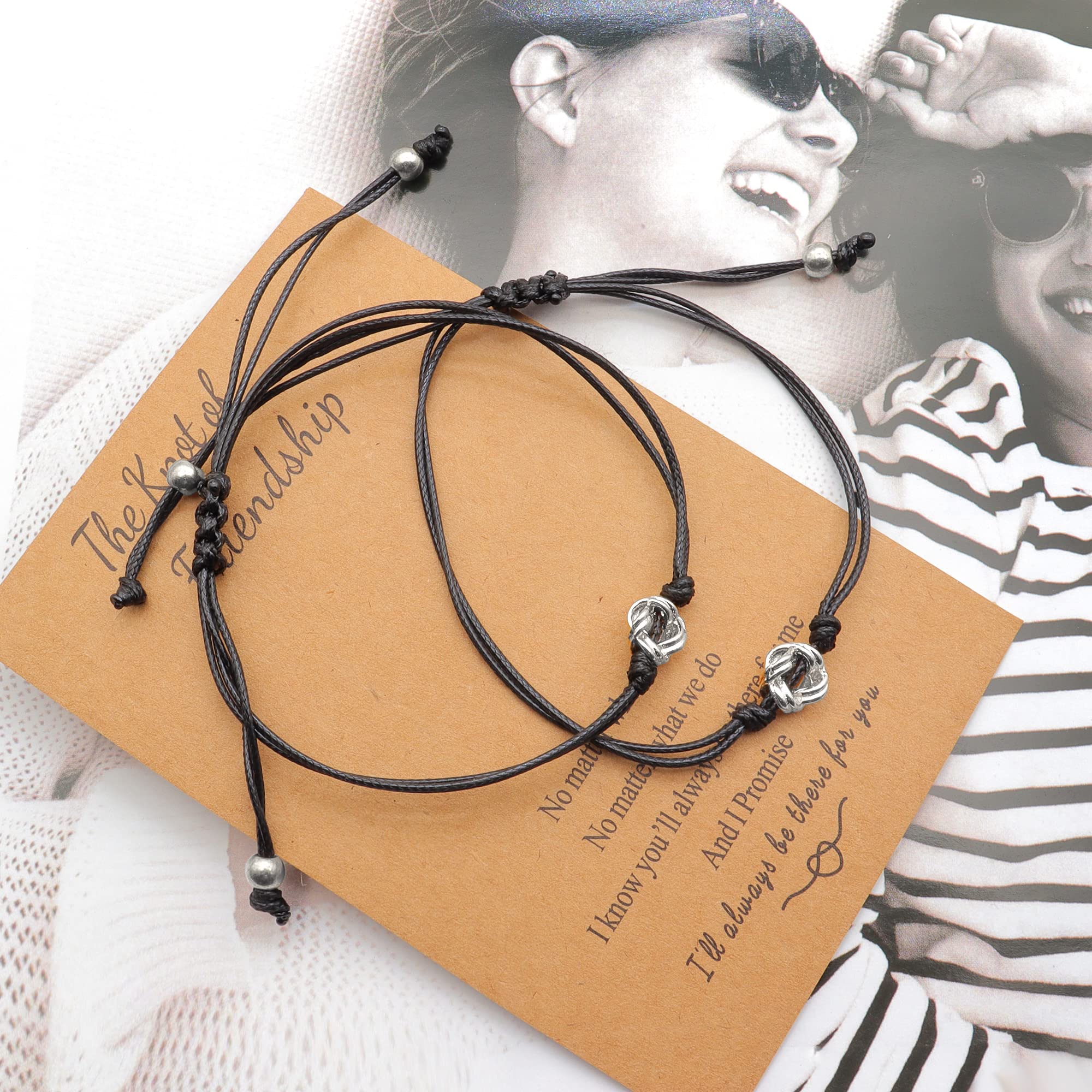 Best Friends Matching Bracelets Set - Long Distance Friendship Bracelets for Women & Girls, BFF Gifts for Birthday, Anniversary | Perfect for Couples, Sisters, Besties