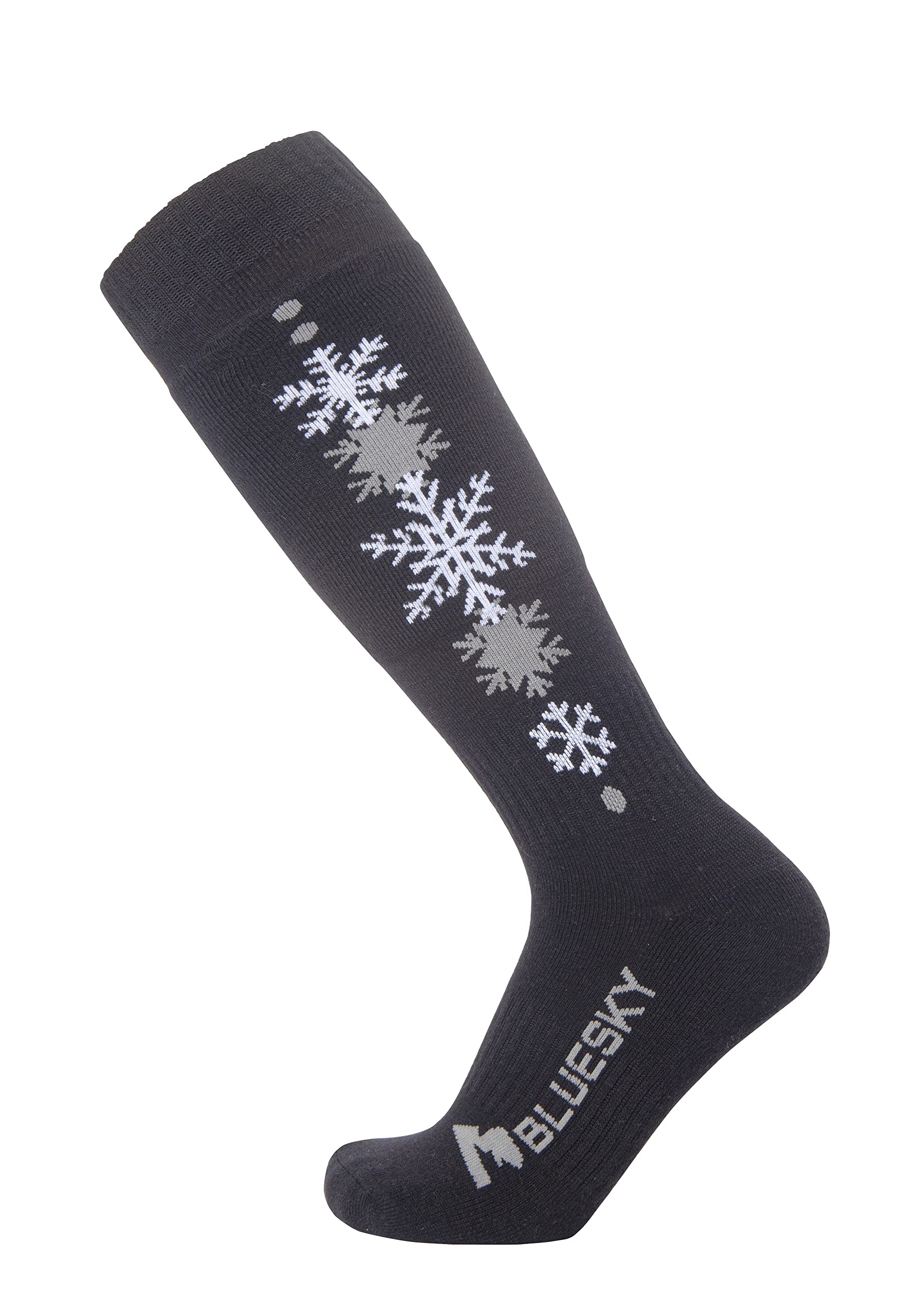 Premium Merino Wool Ski & Hiking Socks for Men & Women - Warm Thermal Winter Snowflake Design - Perfect for Skiing, Snowboarding & Outdoor Adventures