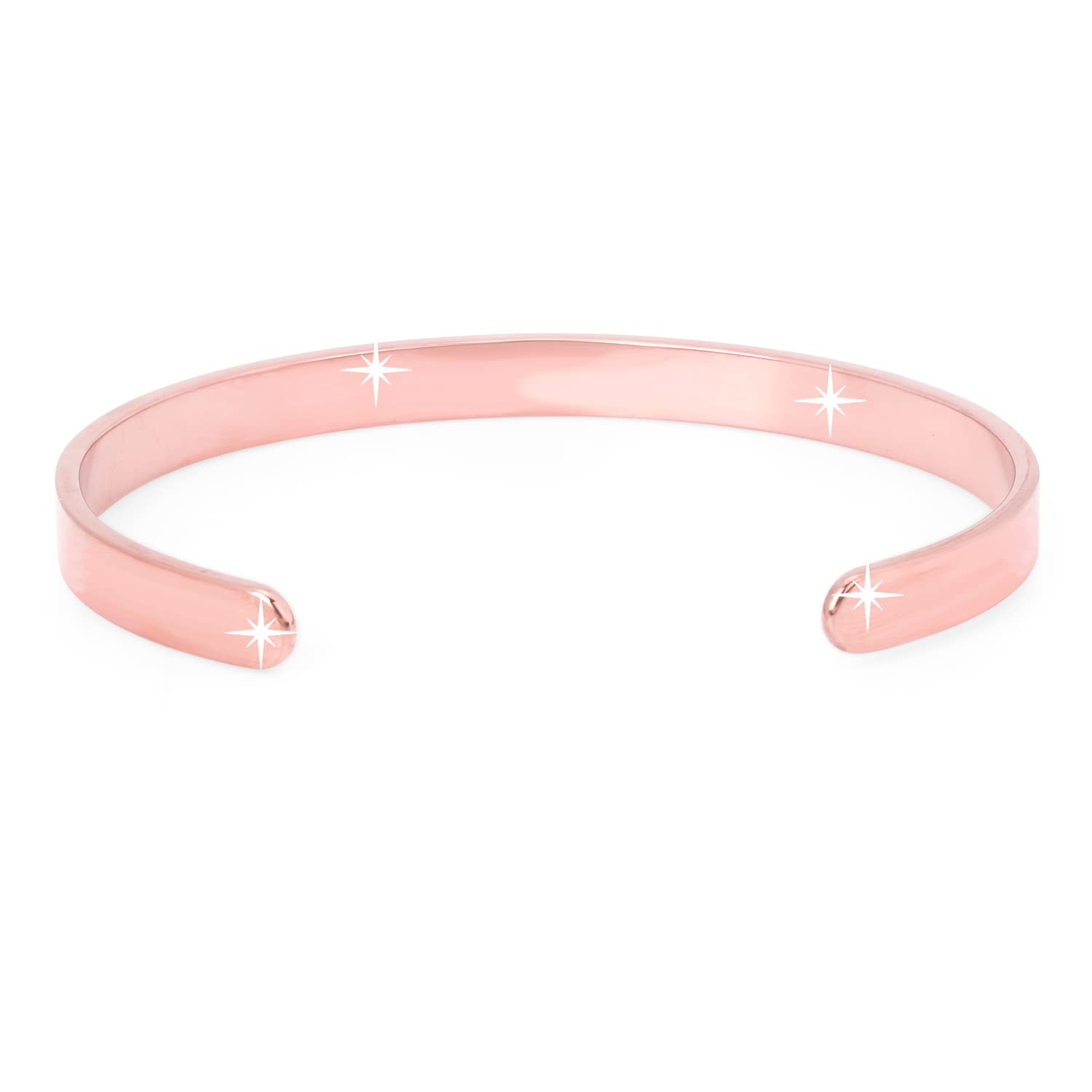 Yellow Chimes Inspirational Engraved Karma Bracelet for Women & Girls - Stainless Steel & Copper Bangle with Message - Valentine's, Birthday, Anniversary Gift for Girlfriend | Perfect for Yoga, Meditation & Daily Wear