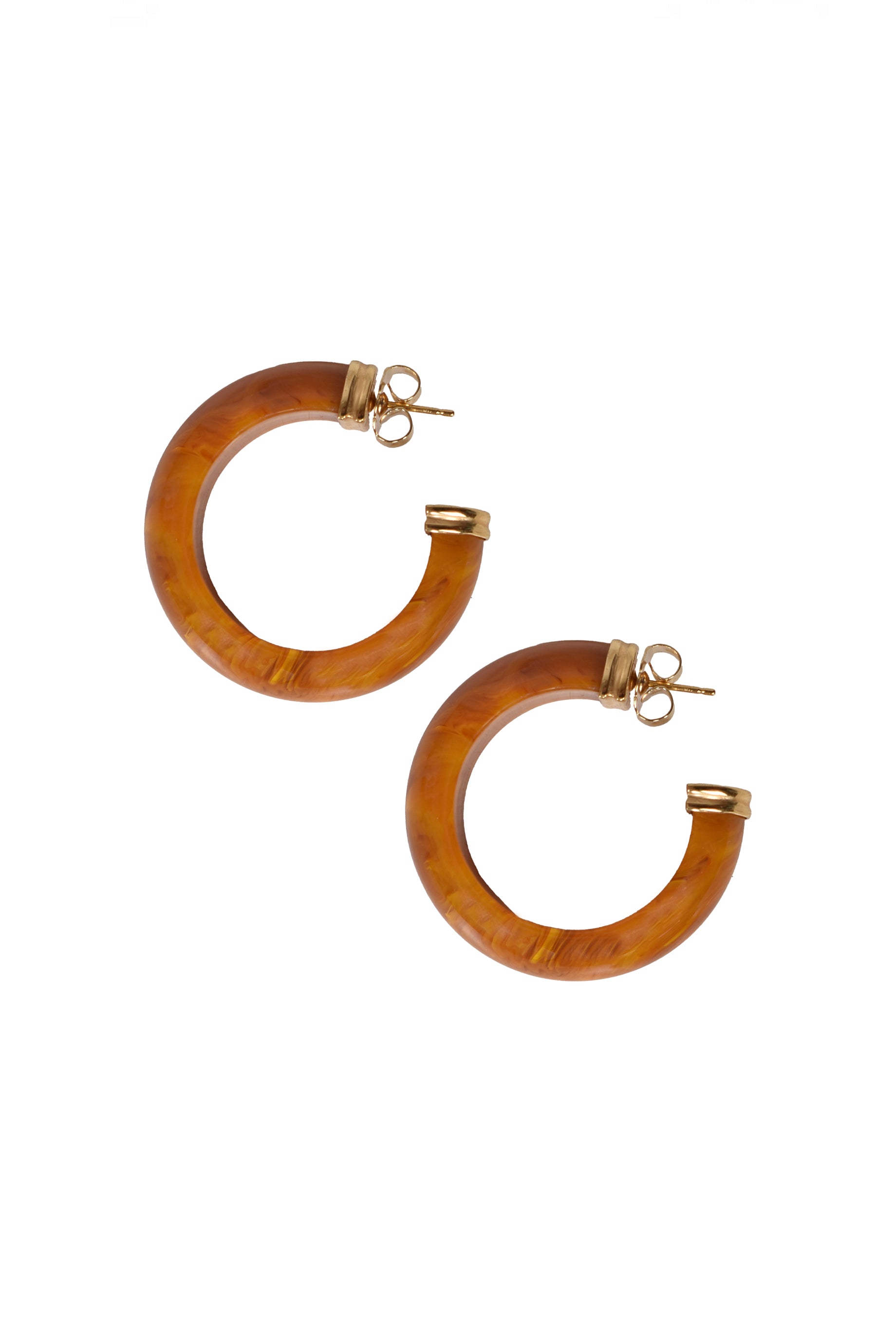 Gas Bijoux Abalone Shell Earrings with Amber Accents - Elegant Bohemian Jewelry for Women | Perfect for Beach Weddings, Summer Parties & Boho Fashion