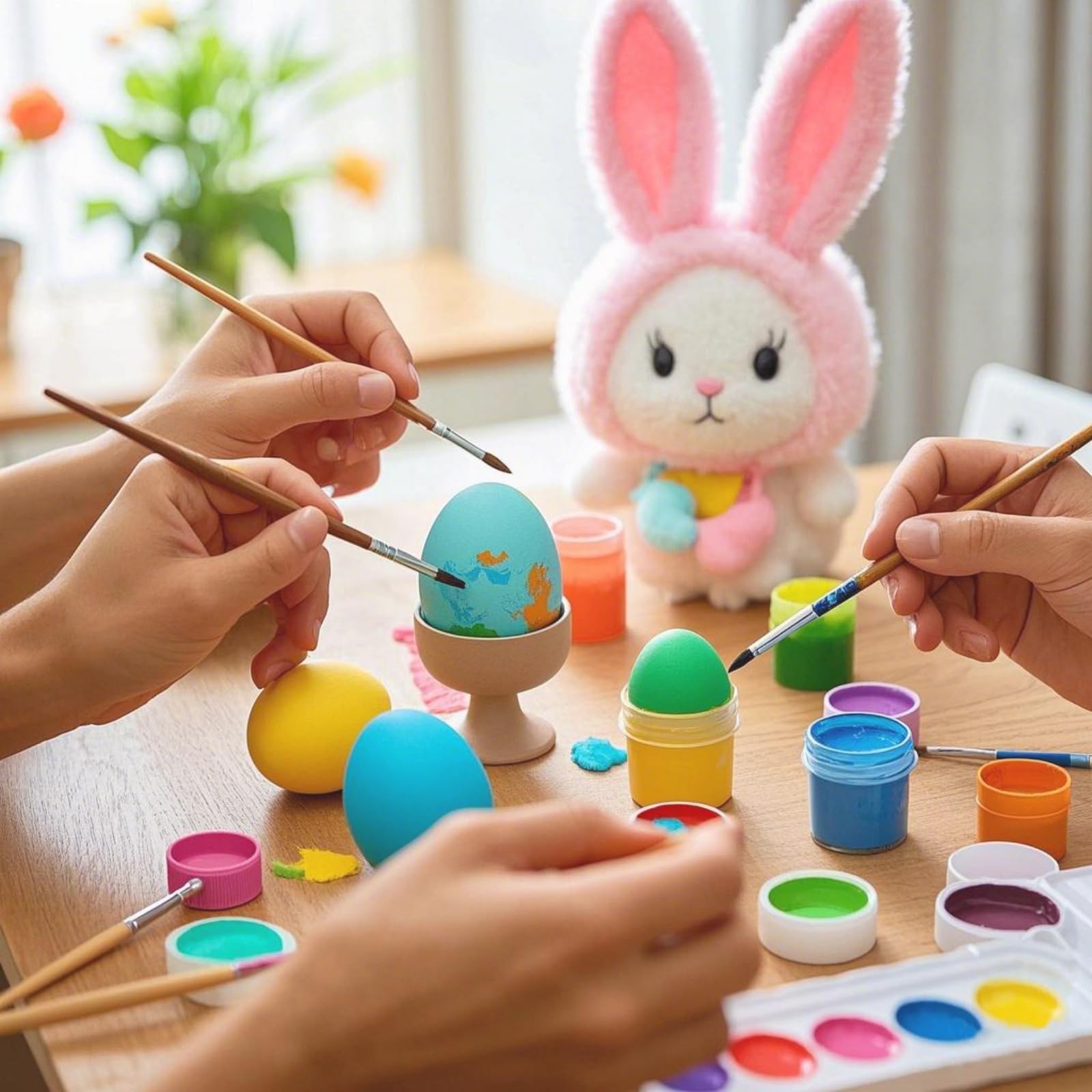 WHOHOLL Wooden Easter Play Eggs Toy - Magnetic Separable Yolk, Durable Wooden Play Food Set for Kids Kitchen, Pretend Play Kitchen Accessories for Toddlers (Boys & Girls) - Perfect for Easter Gifts, Birthday Presents & Montessori Learning Activities