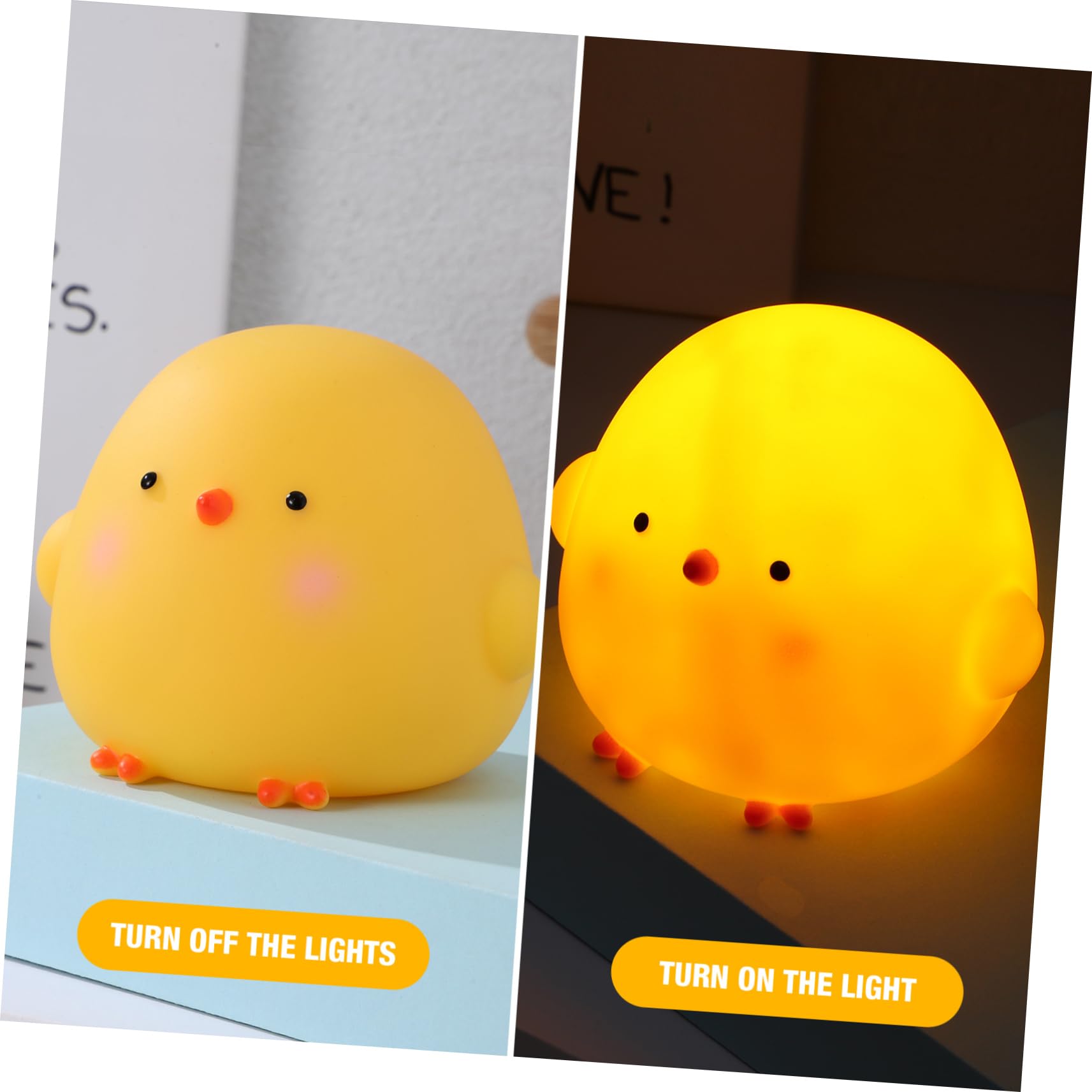 BESPORTBLE Cute Chicken Night Light - Easter Decor, Soft LED Nursery Lamp for Kids Bedroom, Boys & Girls Room Nightlight - Perfect for Bedtime, Easter Decorations & Children's Room Ambiance