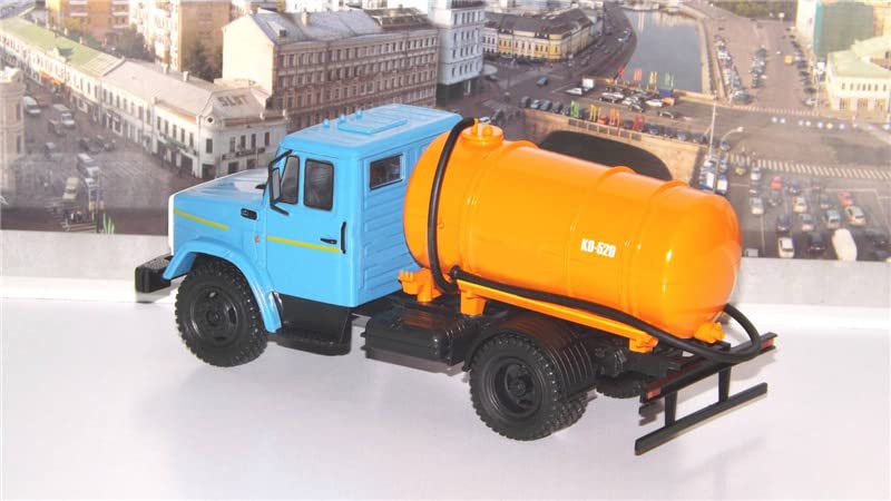 1/43 Scale Soviet Russia KO-520 ZIL-508.1 Vacuum Tank Truck Pre-Built ABS Model - Collectible Diecast Truck for Display, Gift & Military Vehicle Enthusiasts - Perfect for Home Office Decor, Model Showcase & Historical Collection