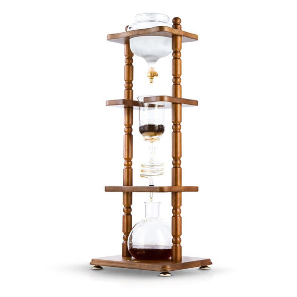 Premium Yama Cold Brew Coffee Maker - 6 to 8 Cup Glass Carafe with Stainless Steel Filter - Perfect for Iced Coffee, Cold Drip & Japanese-Style Brewing at Home or Office