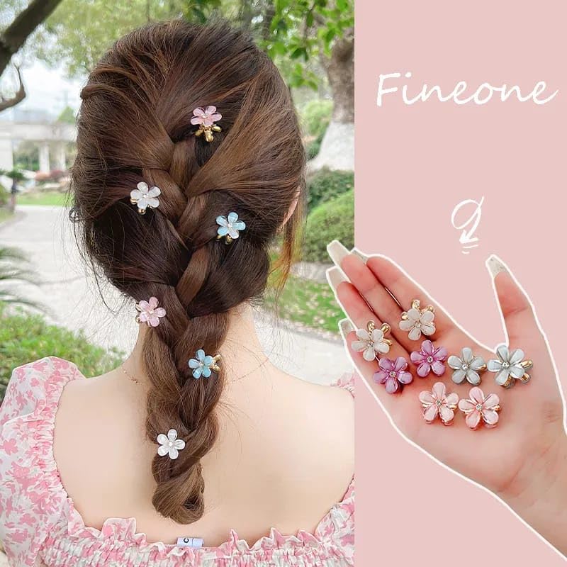 Stylish Geometric Hollow Metal Hair Clips for Women - Korean Pearl Barrettes Hairpins (6Pcs Multicolor Set) - Perfect for Daily Wear, Parties & Special Occasions