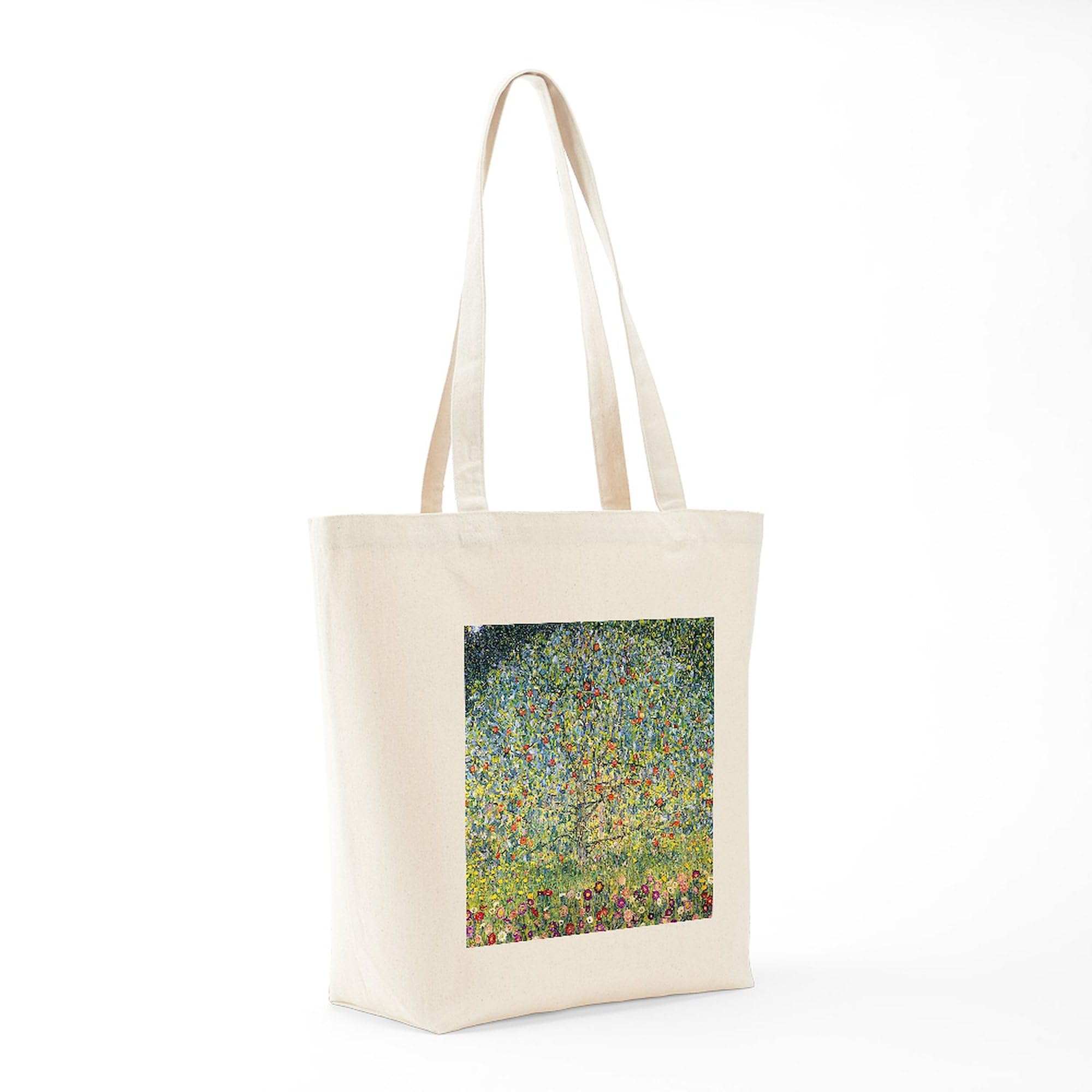 Klimt Apple Tree Tote Bag - Eco-Friendly Reusable Canvas Shopping Bag for Groceries, Beach & Daily Use | CafePress