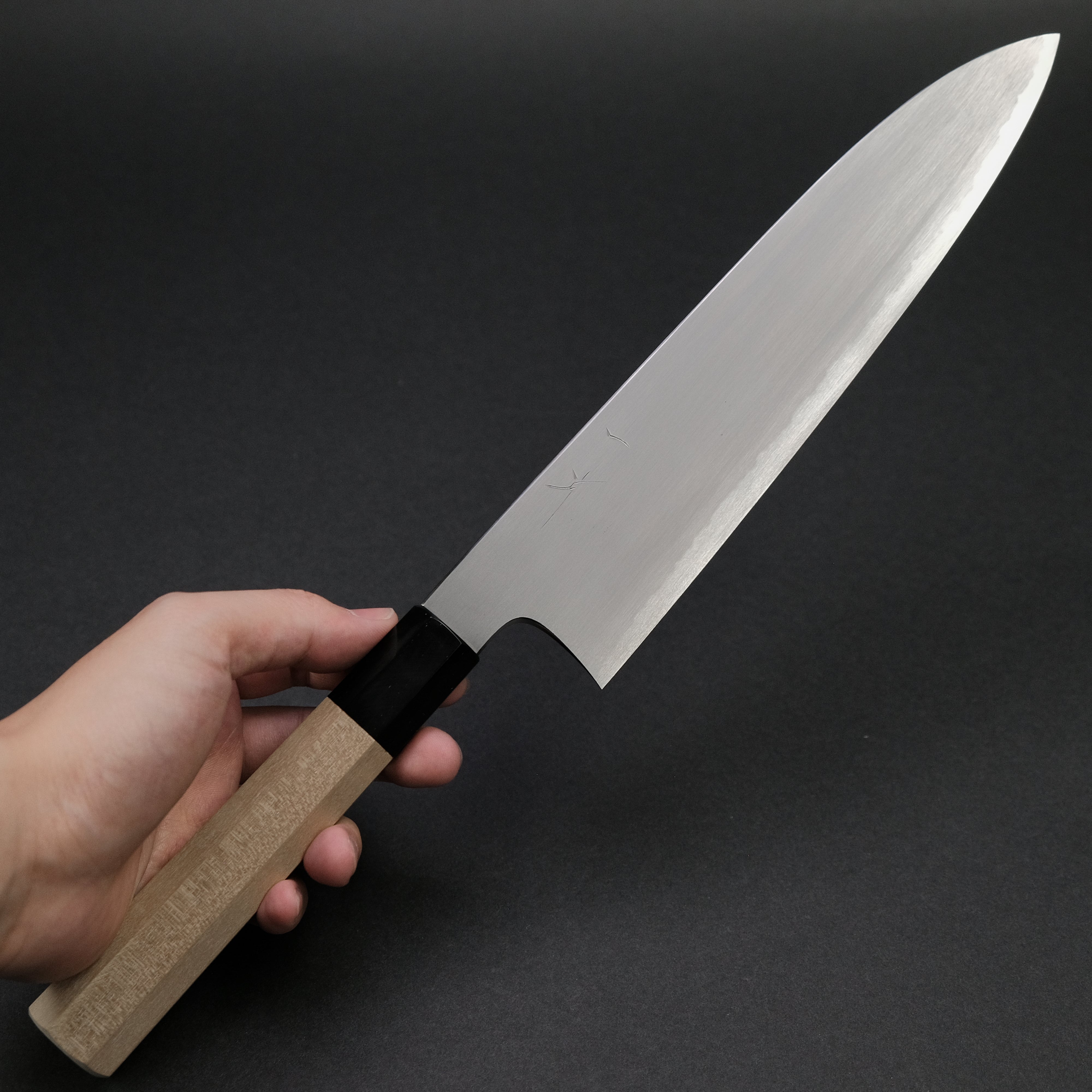 Hitohira Gorobei Rikichi White #2 Kasumi Gyuto 240mm Japanese Chef Knife with Ho Wood Handle - Professional Kitchen Tool for Sushi, Meat Cutting & Food Preparation