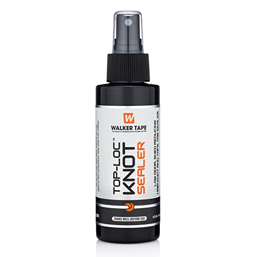 Walker's Top-Loc Knot Sealer Spray - 4 Fl Oz (Pack of 1) - Secure Adhesive for Wigs, Toupees, Lace Hairpieces & Hair Systems - Perfect for Daily Use & Special Occasions