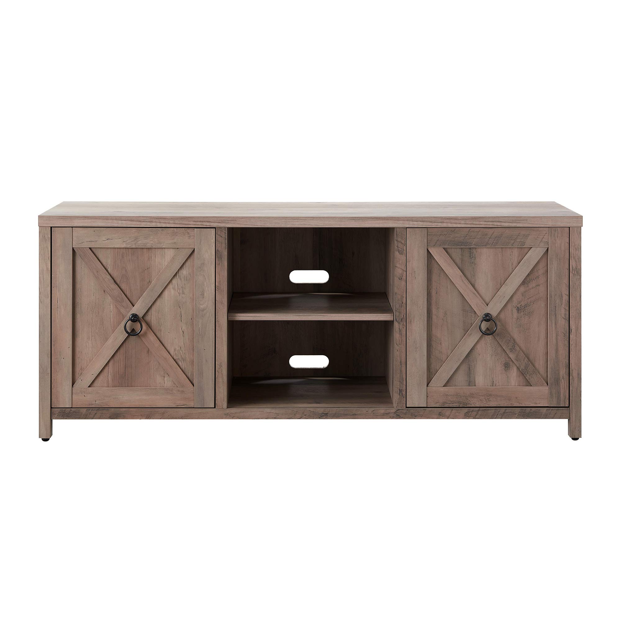 Henn&Hart 65 Inch TV Stand in Gray Oak - Modern Rectangular Entertainment Center for Living Room, Perfect for TVs up to 65 Inches - Ideal for Home Theater Setup and Living Room Decor