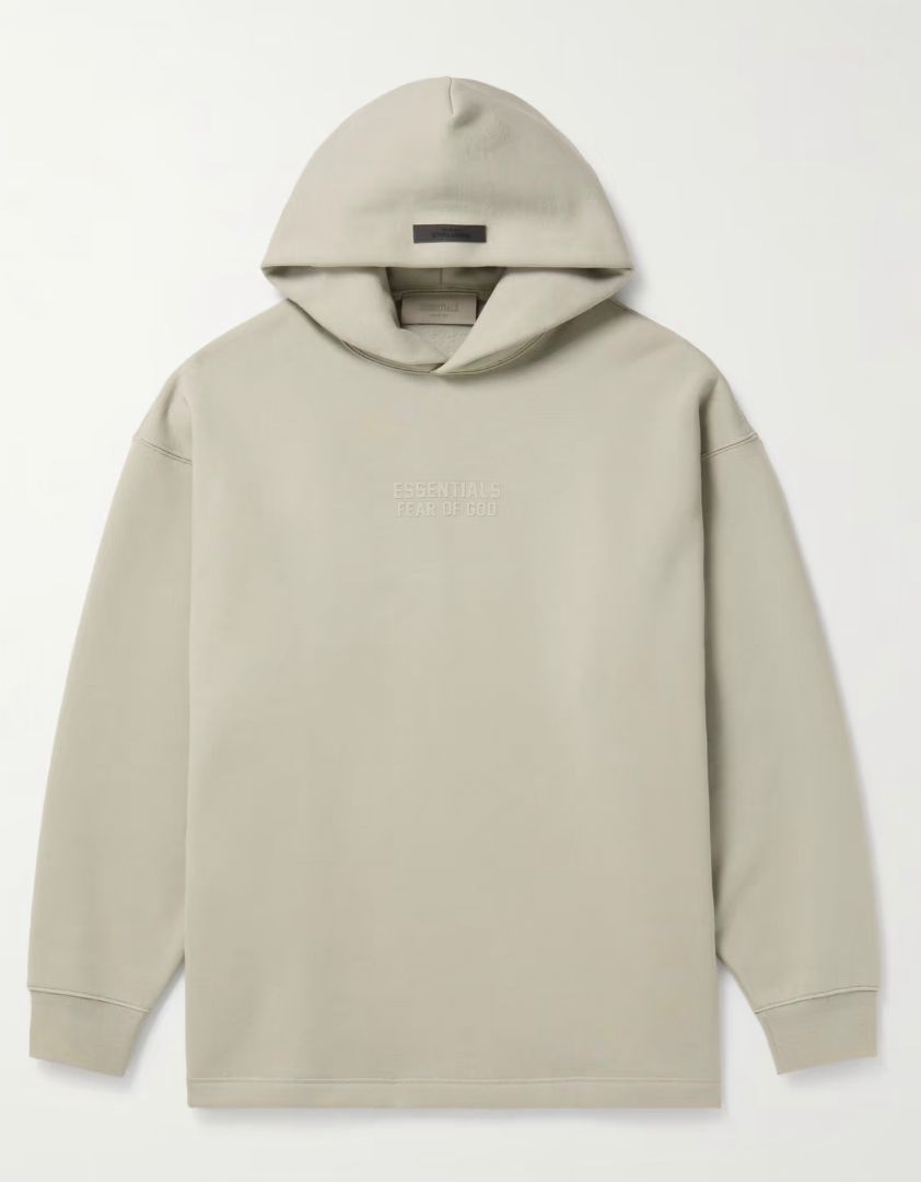 Fear of God Essentials Logo Appliquéd Cotton Blend Jersey Hoodie - Stylish & Comfortable for Casual Wear, Street Fashion & Everyday Outfits