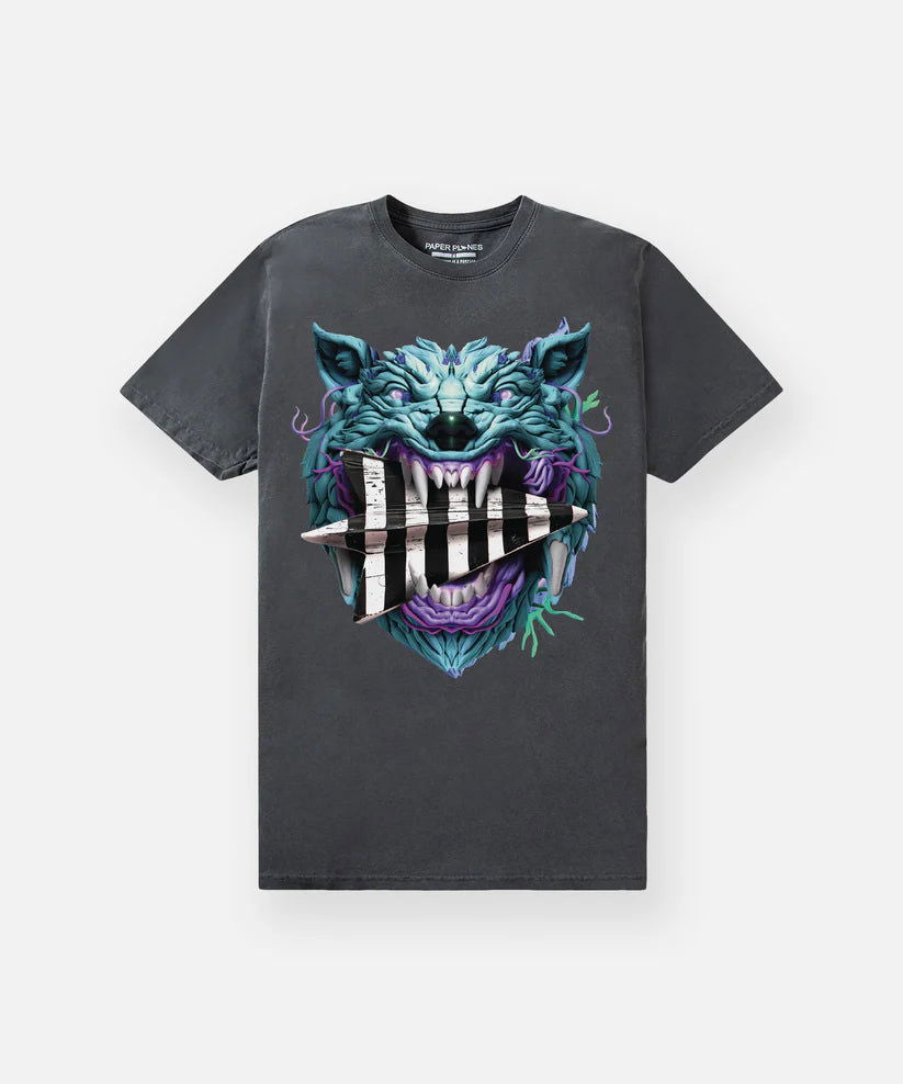 PAPER PLANES Mad Wolf Graphic T-Shirt for Men - Stylish & Comfortable Casual Wear for Street Fashion & Everyday Outfits