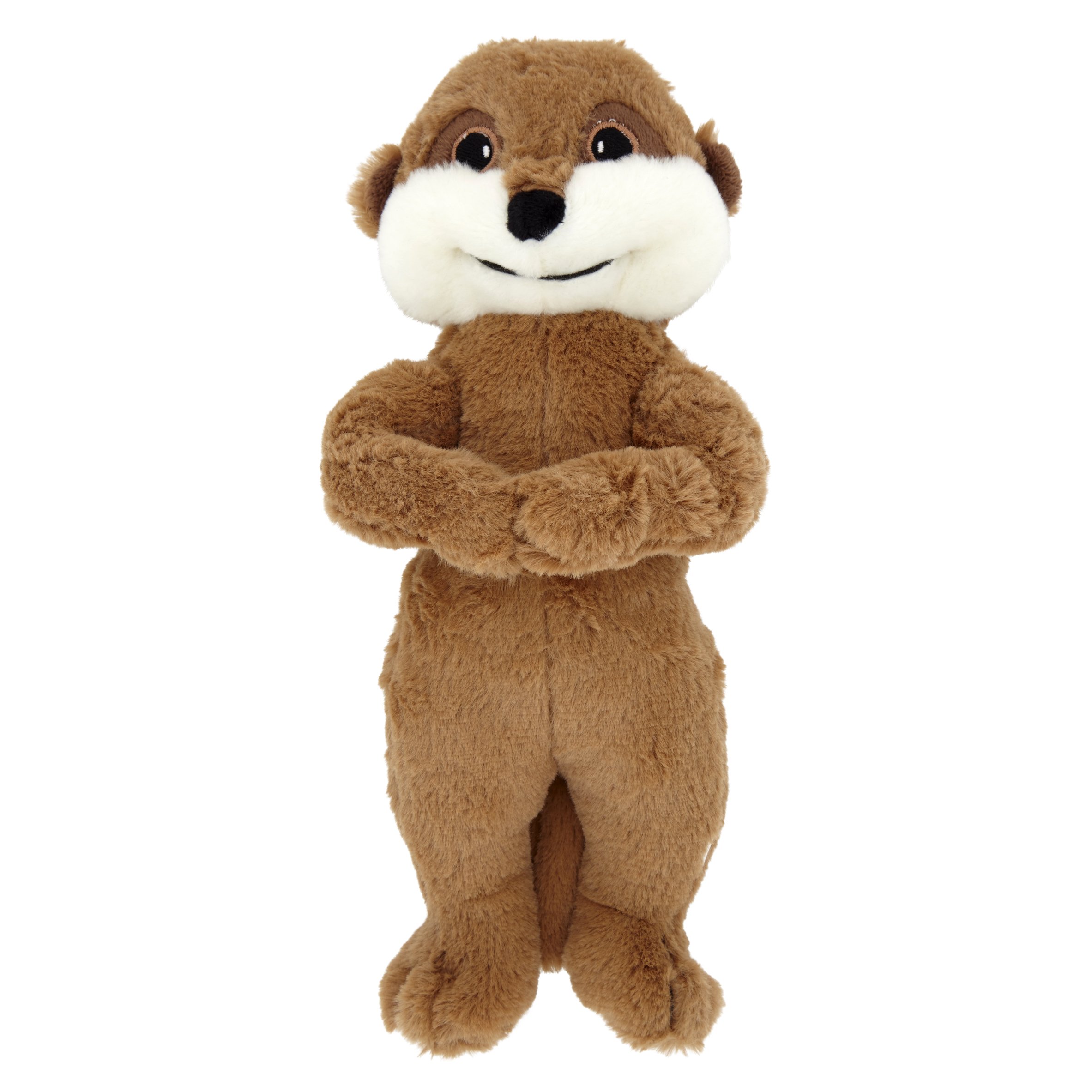GoodBoy Meerkat Plush Dog Toy - 12 Inch Soft Stuffed Animal Chew Toy for Small & Medium Dogs - Cute Interactive Puppy Teething Toy for Playtime, Training & Cuddling